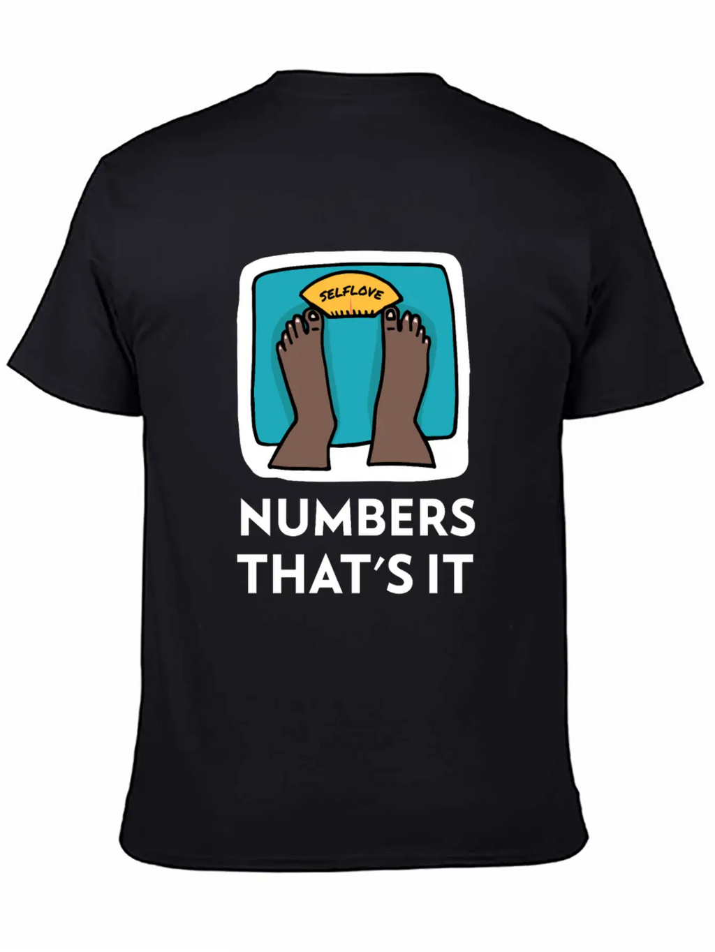Body Weight Is Just A Number! Essential Cotton Tee For Daily Outfits – Unisex Style