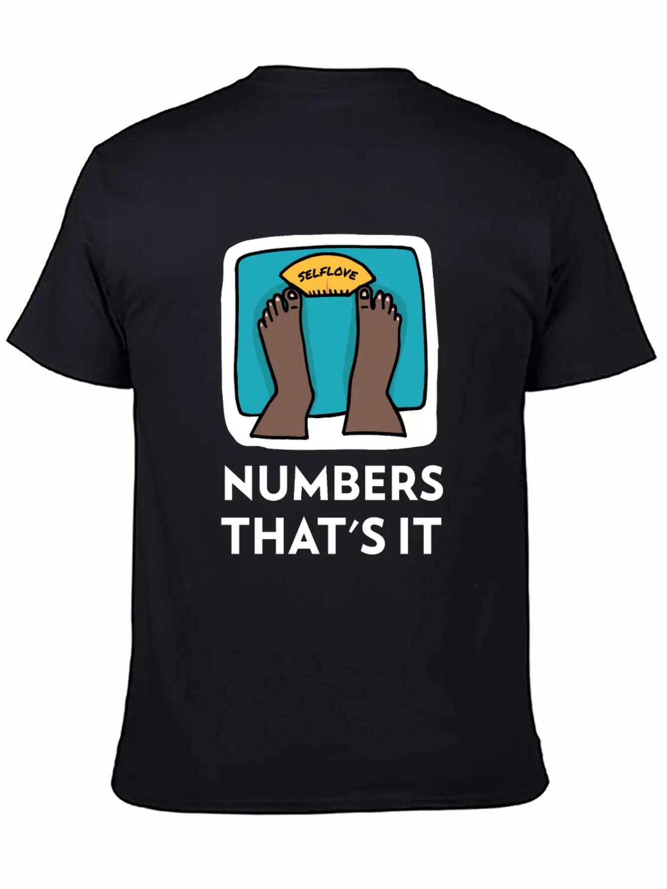 Body Weight Is Just A Number! Essential Cotton Tee For Daily Outfits – Unisex Style
