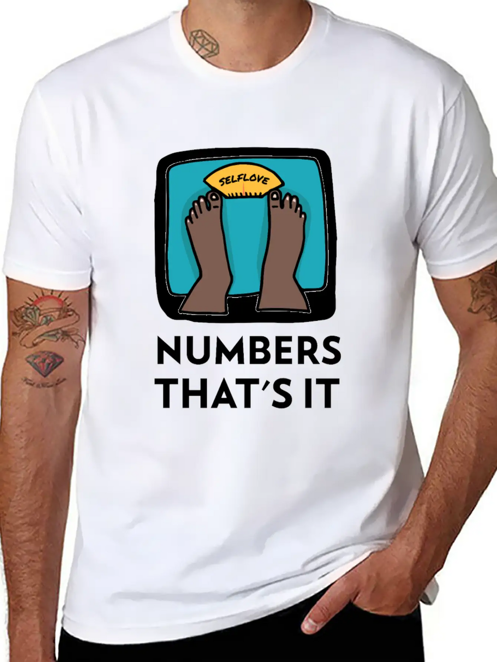 Body Weight Is Just A Number! Essential Cotton Tee For Daily Outfits – Unisex Style
