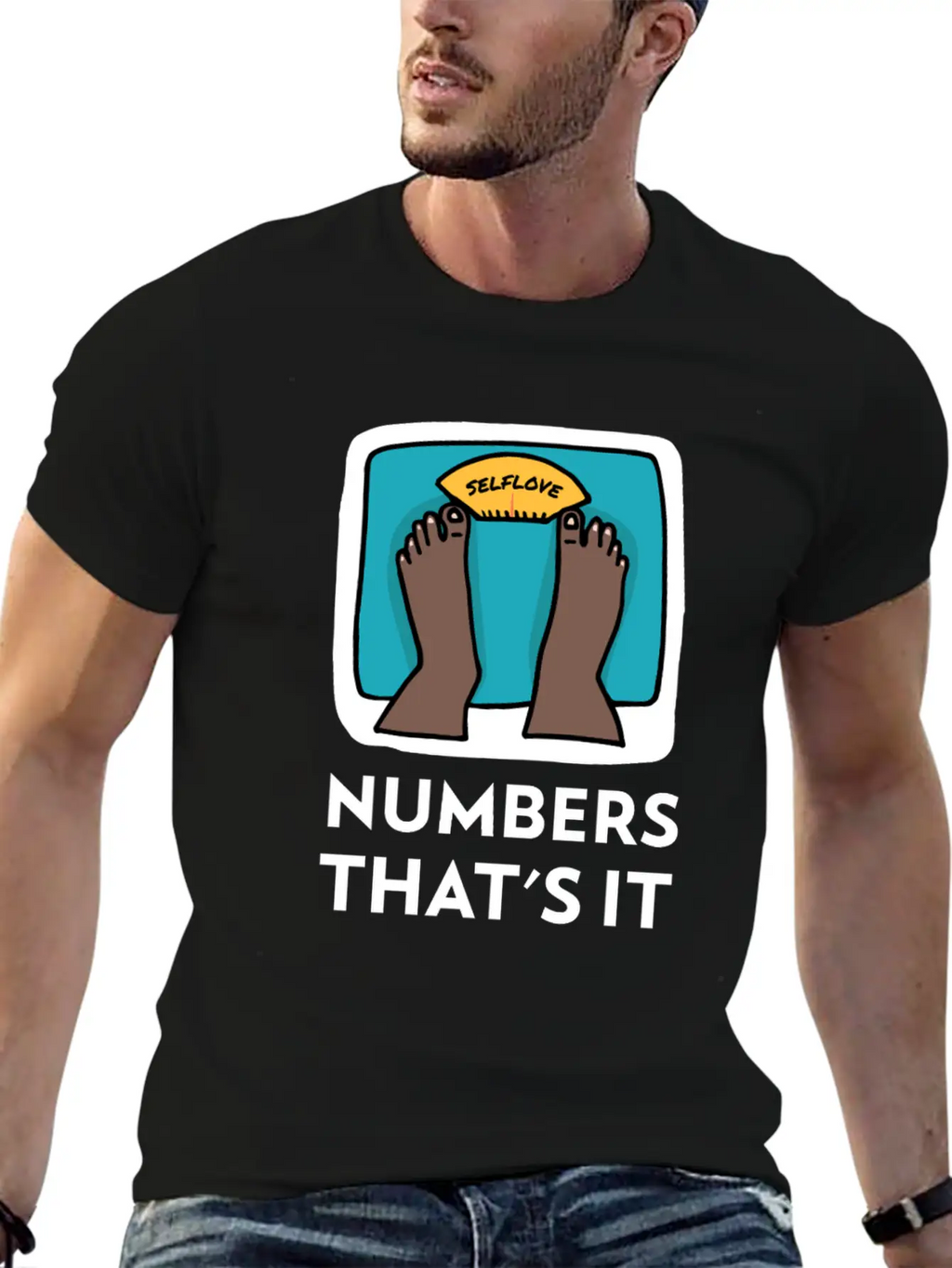 Body Weight Is Just A Number! Essential Cotton Tee For Daily Outfits – Unisex Style