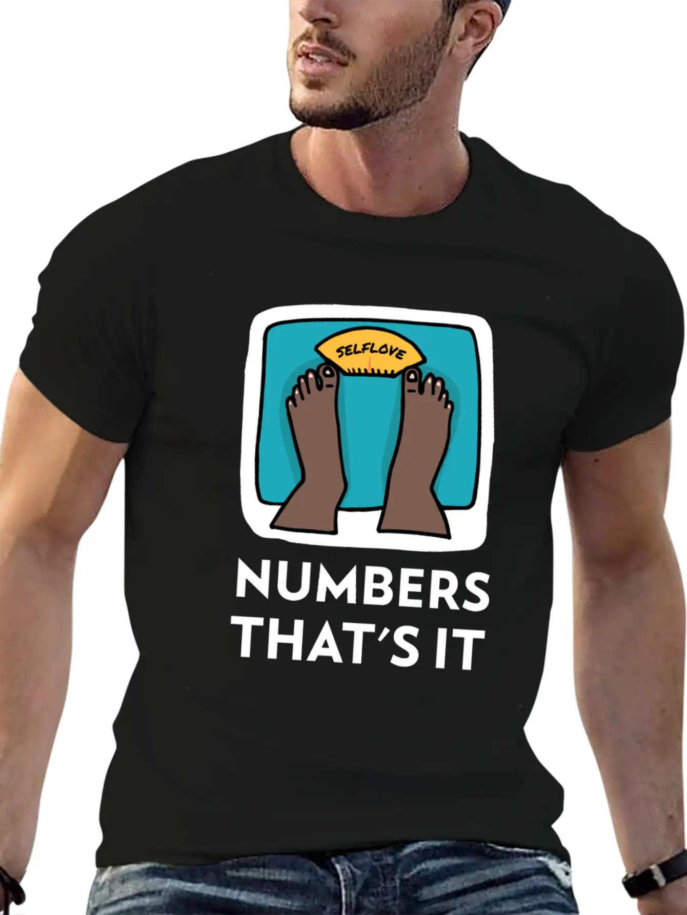 Body Weight Is Just A Number! Essential Cotton Tee For Daily Outfits – Unisex Style