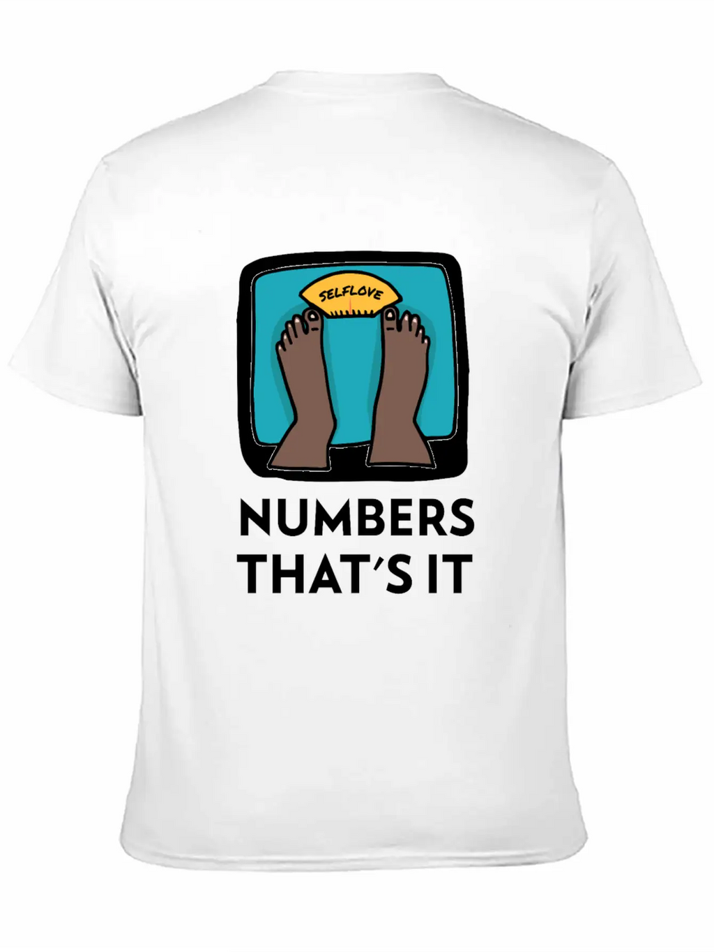 Body Weight Is Just A Number! Essential Cotton Tee For Daily Outfits – Unisex Style