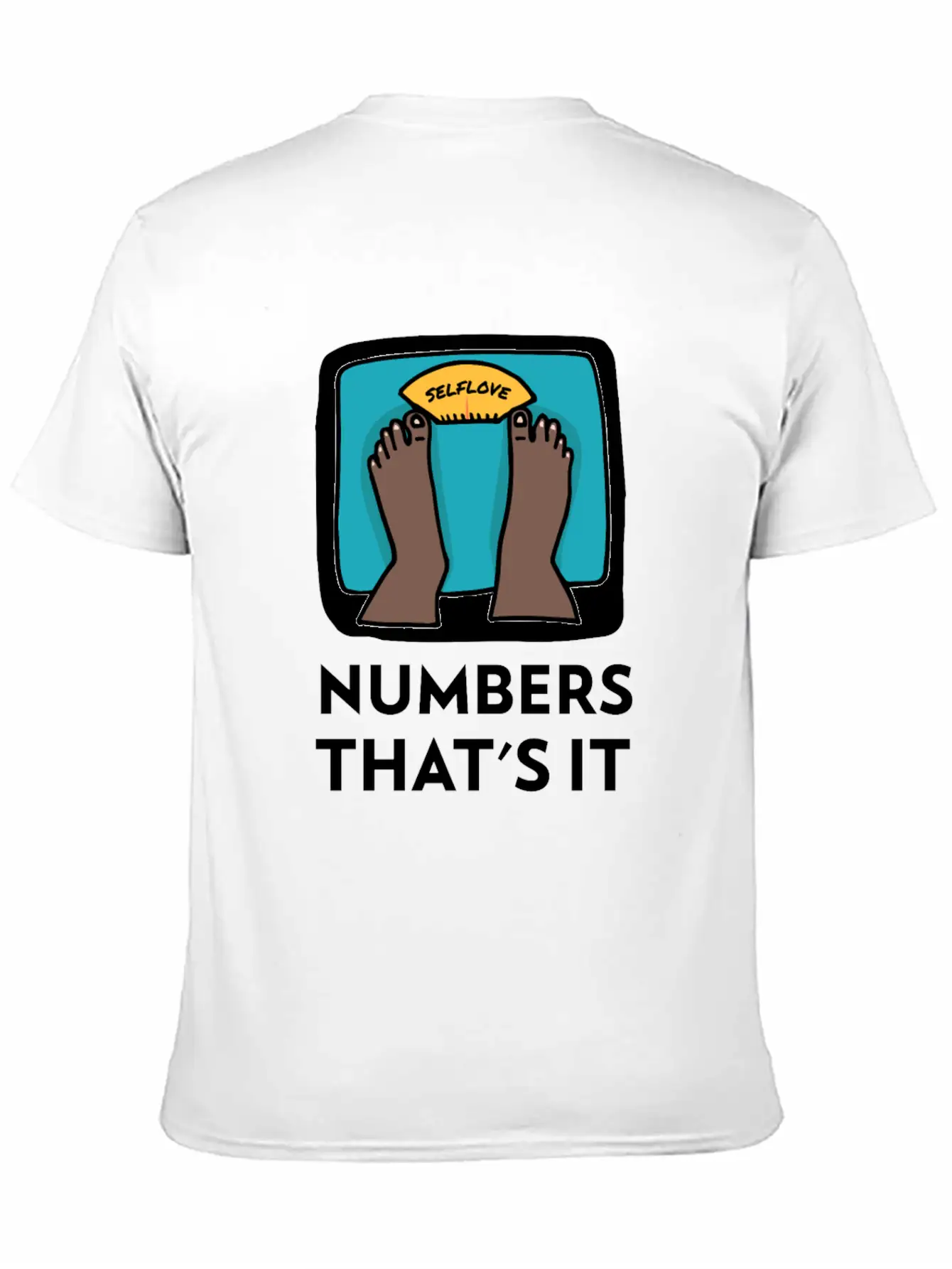 Body Weight Is Just A Number! Essential Cotton Tee For Daily Outfits – Unisex Style