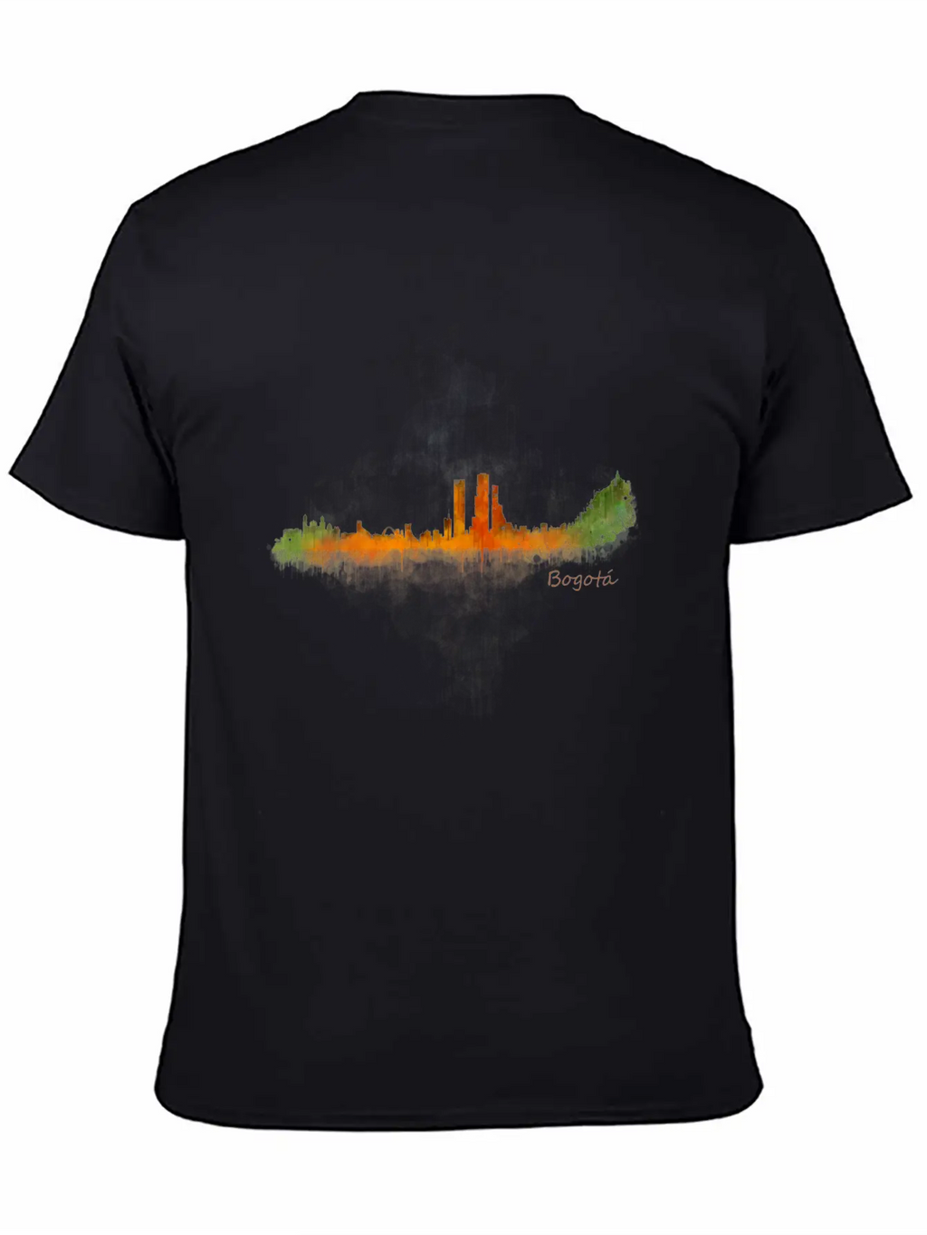 BogotA Colombia Skyline In Watercolor Digital Ar Breathable Soft Cotton T-Shirt – Timeless Casual Look