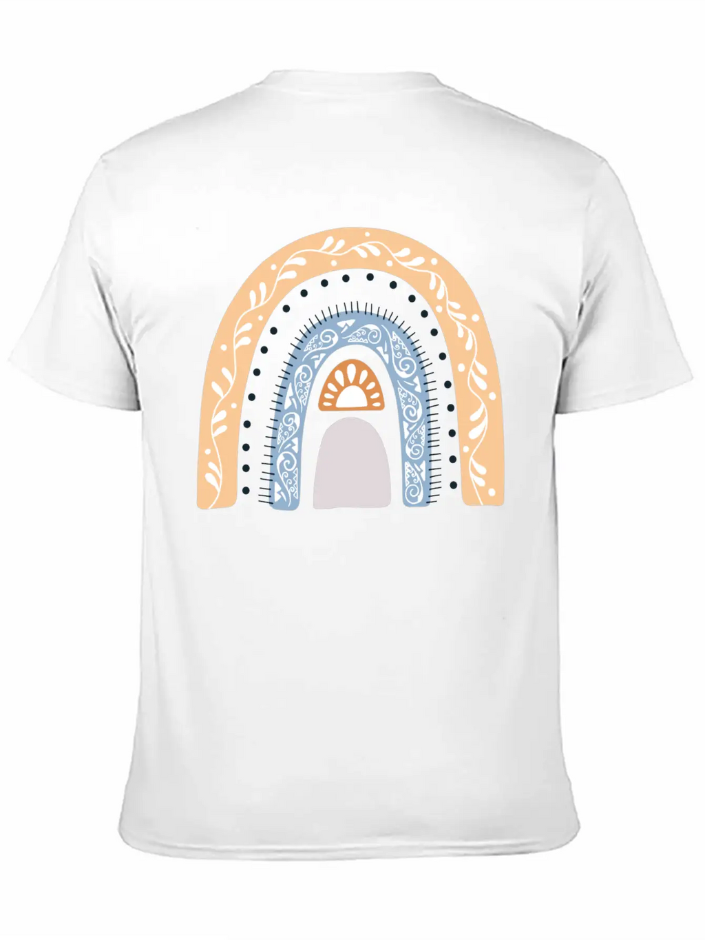 Boho Rainbow Design 43 Timeless Short Sleeve Tee – Comfy And Minimalist Design