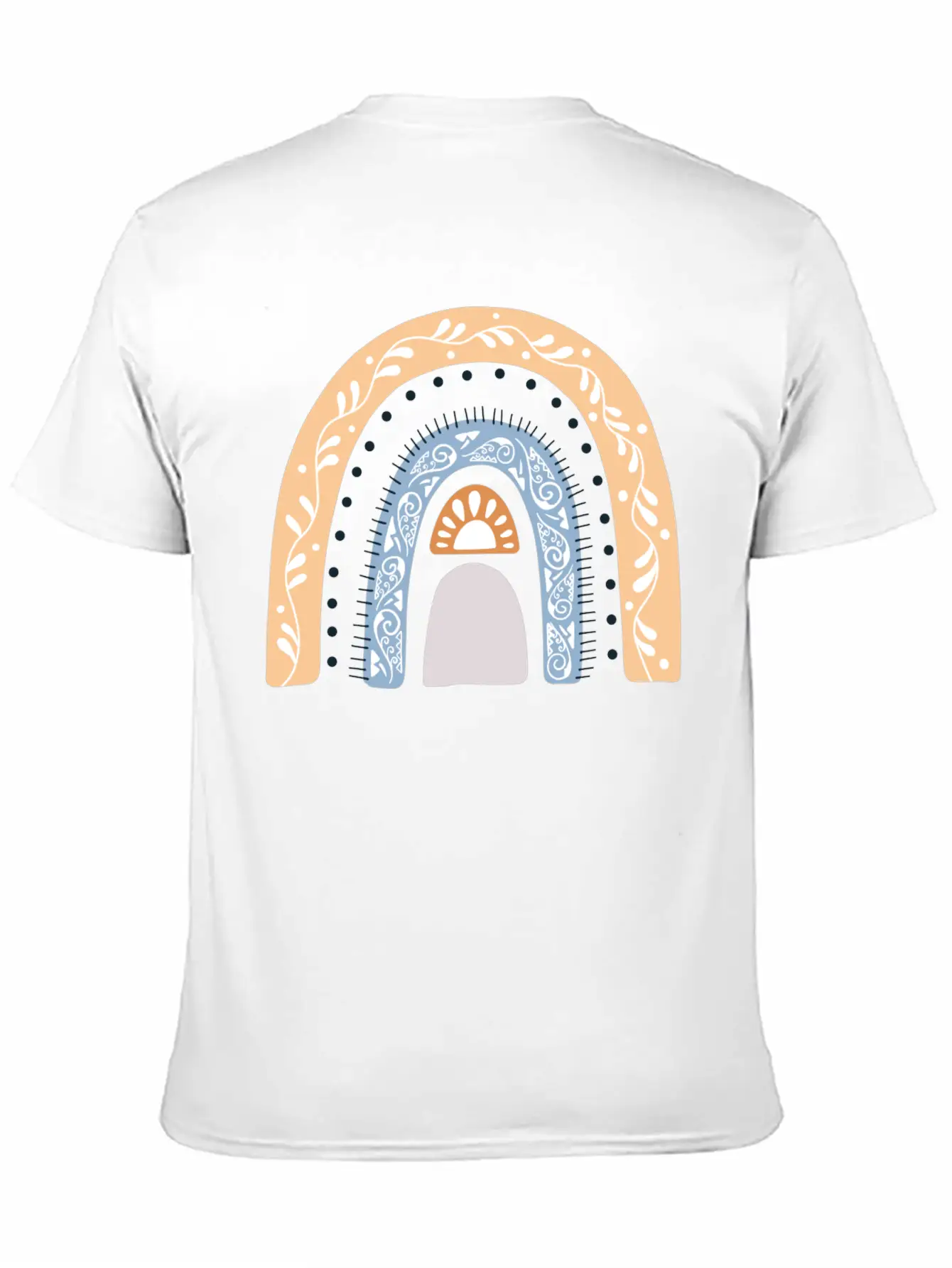 Boho Rainbow Design 43 Timeless Short Sleeve Tee – Comfy And Minimalist Design