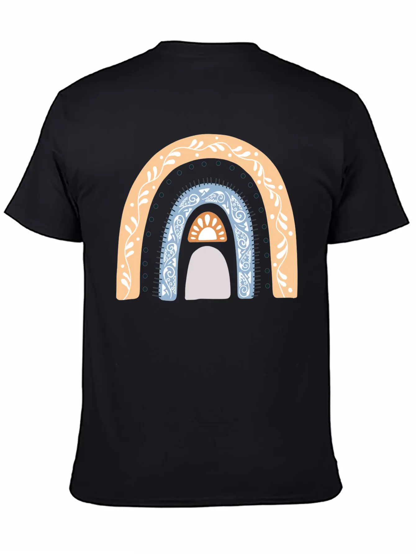 Boho Rainbow Design 43 Timeless Short Sleeve Tee – Comfy And Minimalist Design