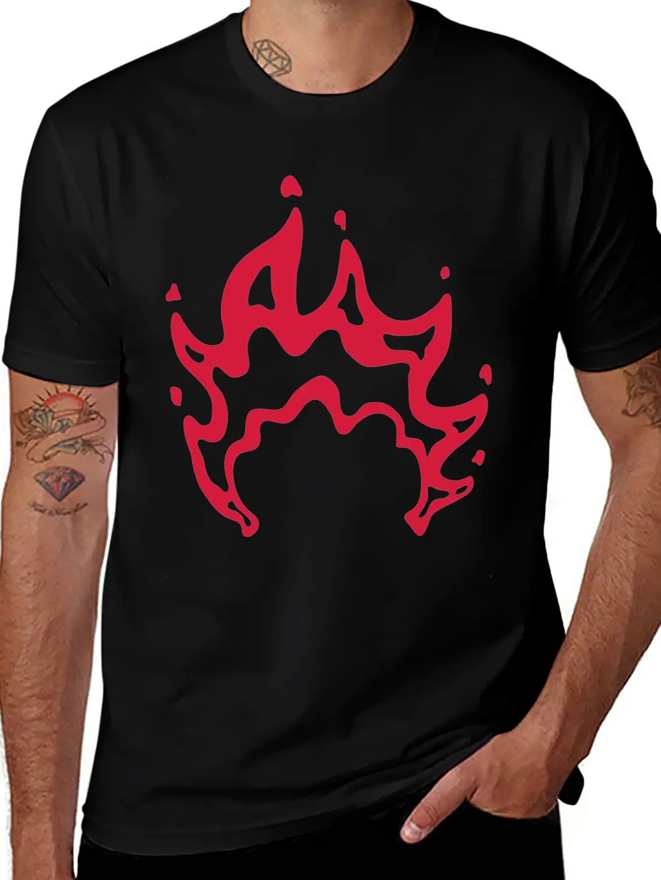Bonfire Flames Cool Design Modern Fit Casual T-Shirt – Clean And Versatile Design