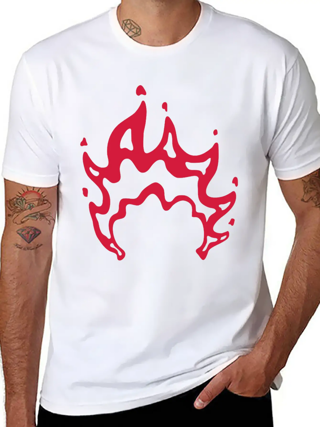 Bonfire Flames Cool Design Modern Fit Casual T-Shirt – Clean And Versatile Design