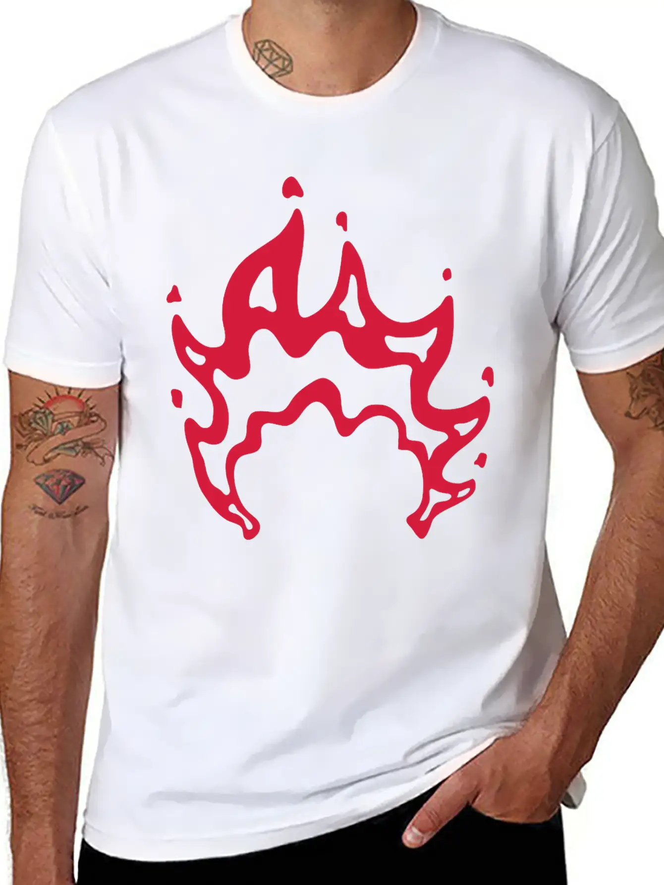 Bonfire Flames Cool Design Modern Fit Casual T-Shirt – Clean And Versatile Design
