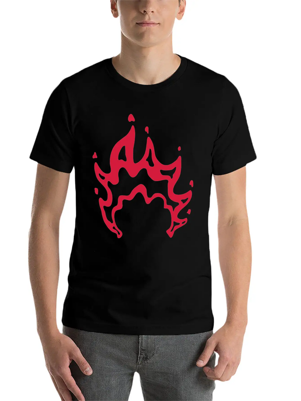 Bonfire Flames Cool Design Modern Fit Casual T-Shirt – Clean And Versatile Design