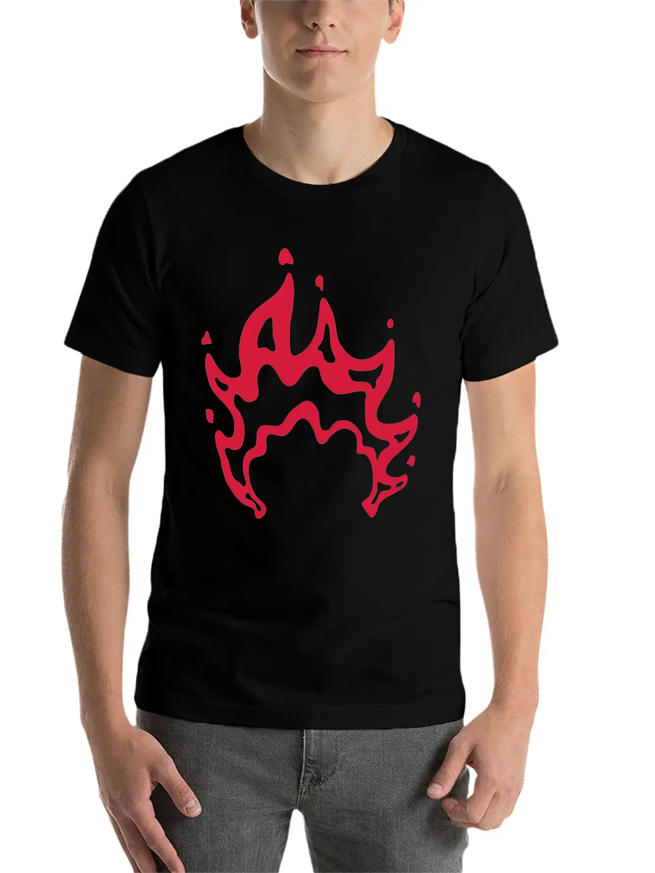 Bonfire Flames Cool Design Modern Fit Casual T-Shirt – Clean And Versatile Design