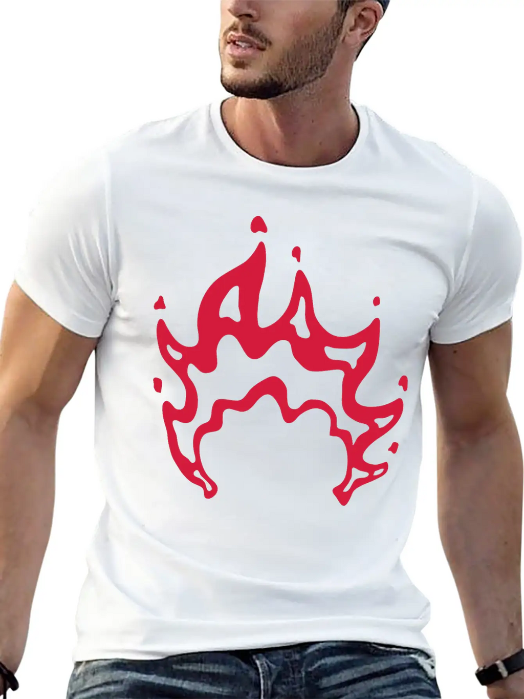 Bonfire Flames Cool Design Modern Fit Casual T-Shirt – Clean And Versatile Design