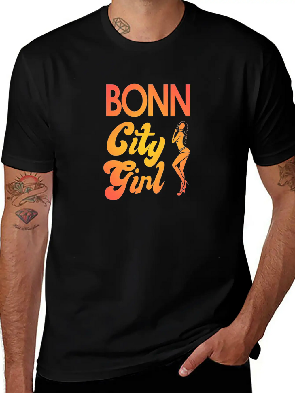 Bonn Bonner City NRW Skyline Germany UN Basketball Essential Cotton Tee For Daily Outfits – Unisex Style