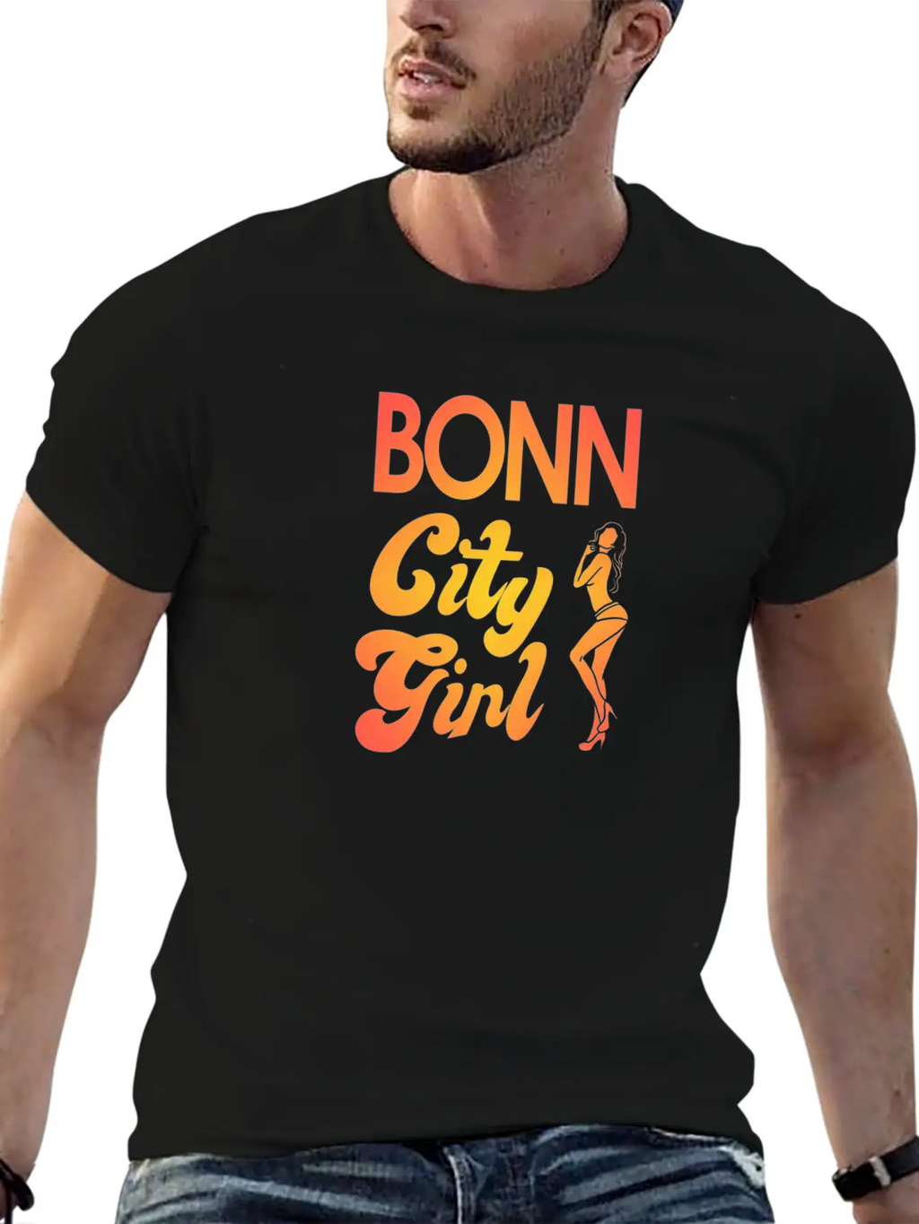 Bonn Bonner City NRW Skyline Germany UN Basketball Essential Cotton Tee For Daily Outfits – Unisex Style