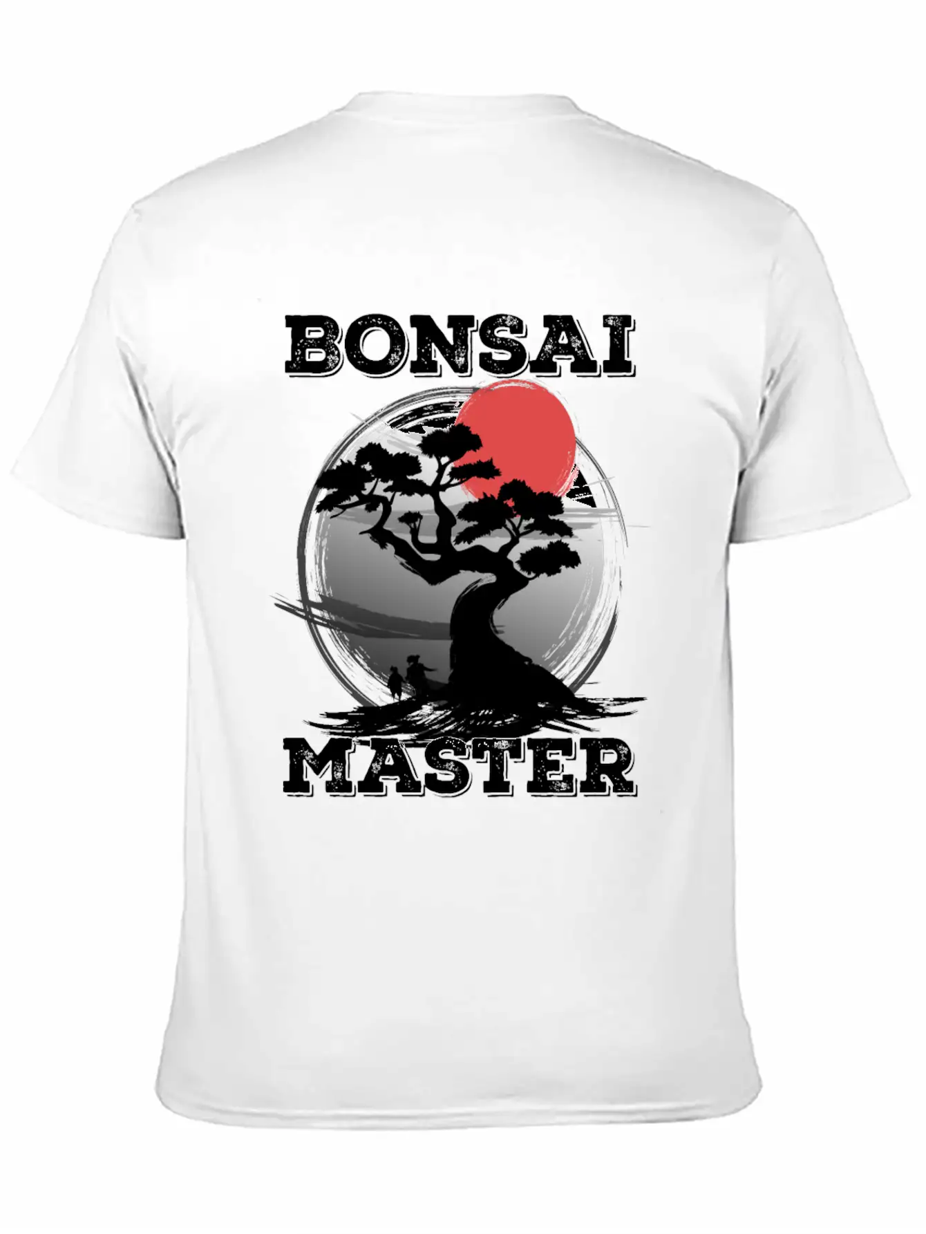 Bonsai Master Tree Sunset Miniature Plants Trees Breathable Graphic T-Shirt – Perfect For Casual Days