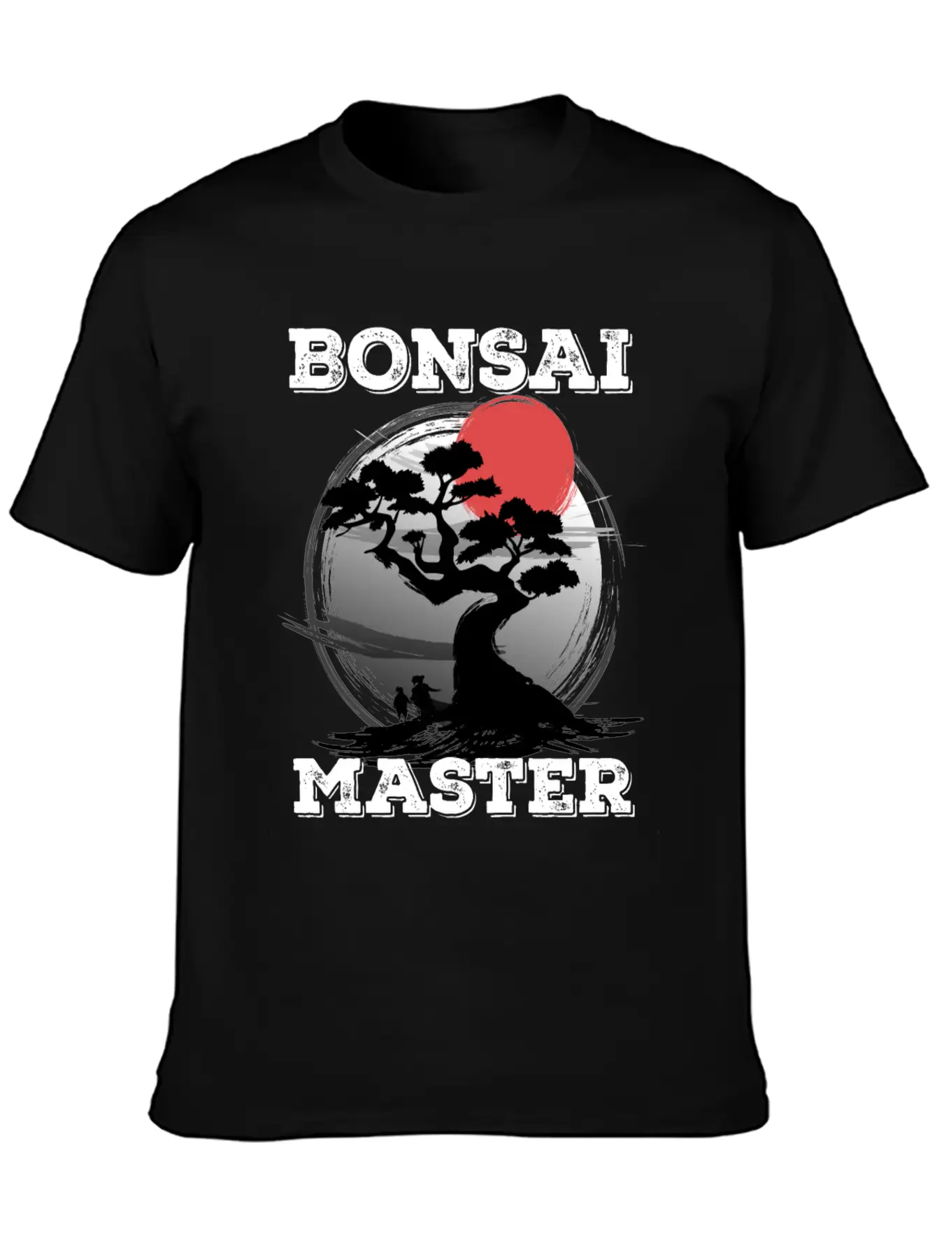 Bonsai Master Tree Sunset Miniature Plants Trees Breathable Graphic T-Shirt – Perfect For Casual Days