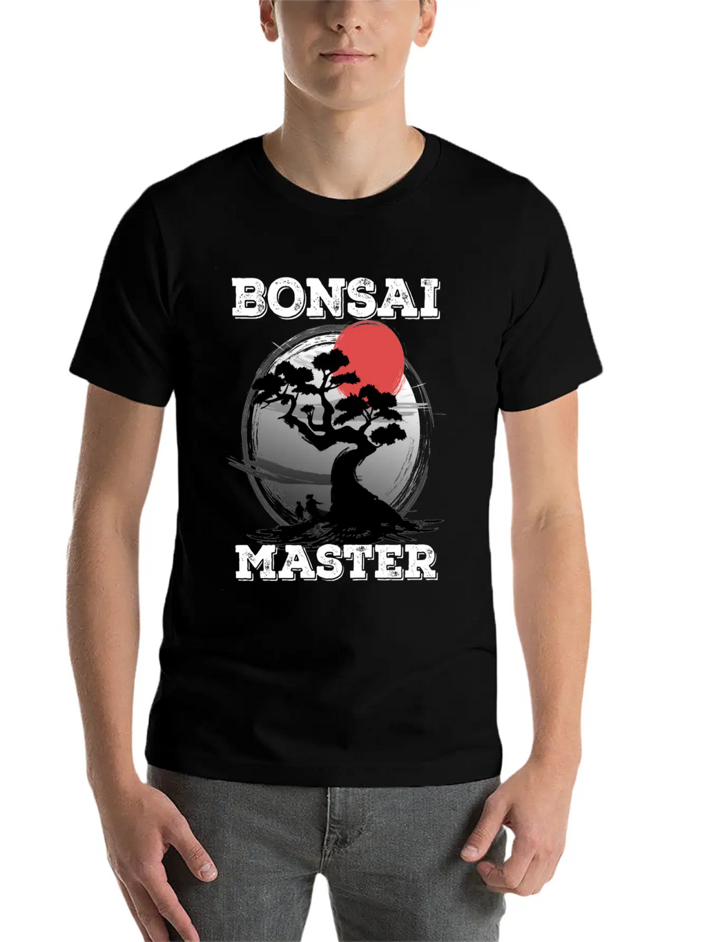 Bonsai Master Tree Sunset Miniature Plants Trees Breathable Graphic T-Shirt – Perfect For Casual Days