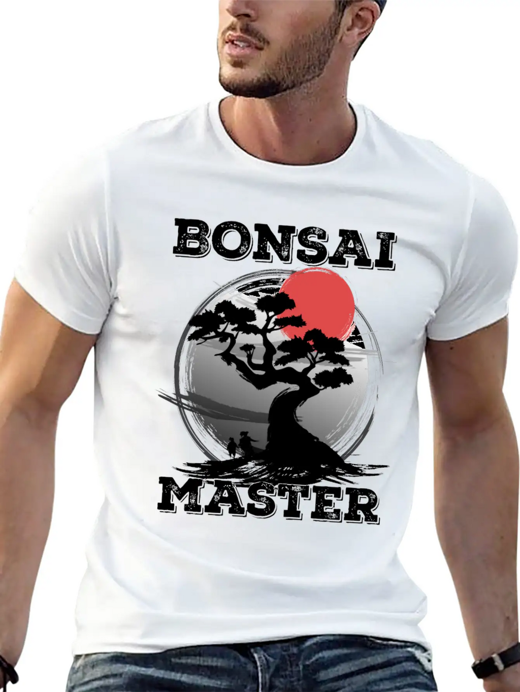 Bonsai Master Tree Sunset Miniature Plants Trees Breathable Graphic T-Shirt – Perfect For Casual Days