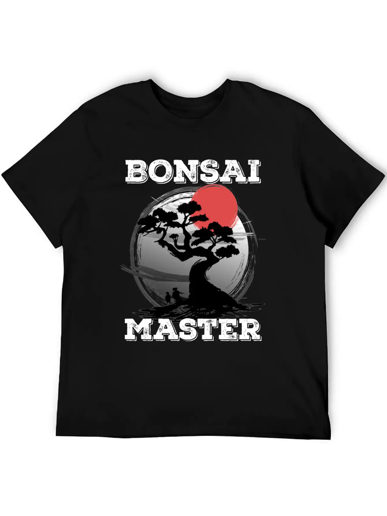 Bonsai Master Tree Sunset Miniature Plants Trees Breathable Graphic T-Shirt – Perfect For Casual Days