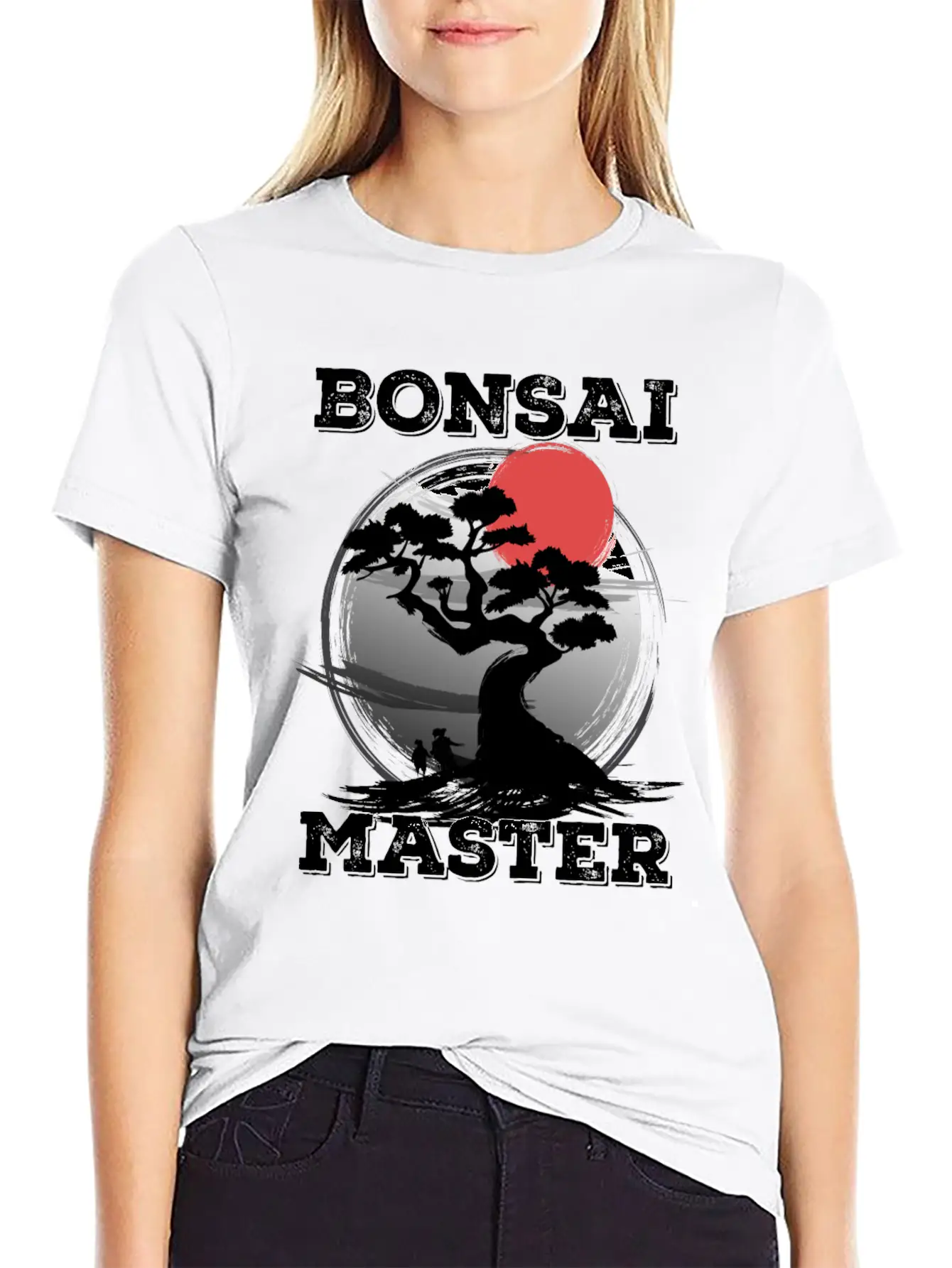 Bonsai Master Tree Sunset Miniature Plants Trees Breathable Graphic T-Shirt – Perfect For Casual Days