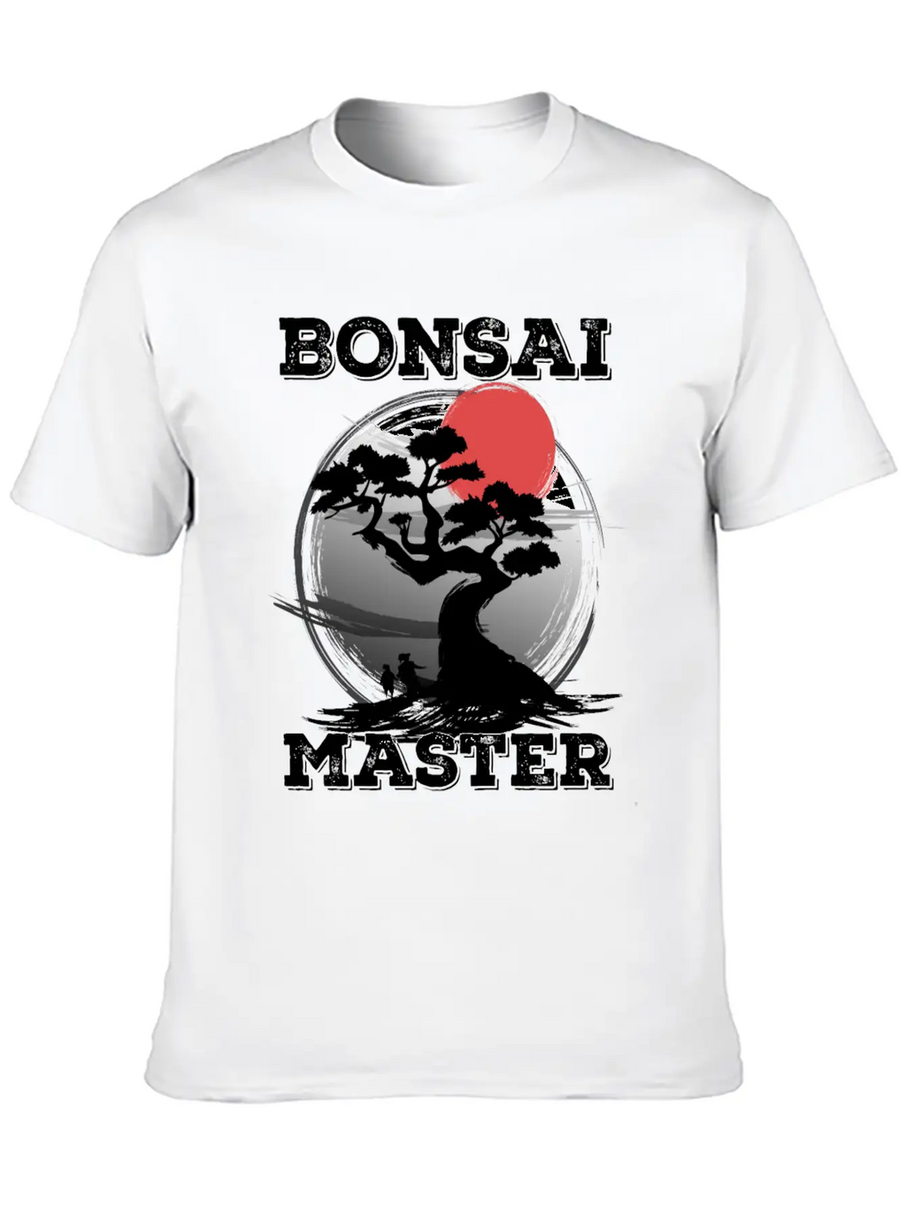 Bonsai Master Tree Sunset Miniature Plants Trees Breathable Graphic T-Shirt – Perfect For Casual Days