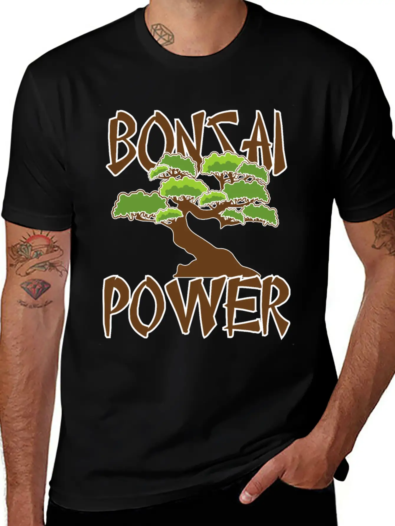 Bonsai Power - Japanese Bonsai Tree And Nature Unisex Casual T-Shirt – Clean Design For Daily Comfort