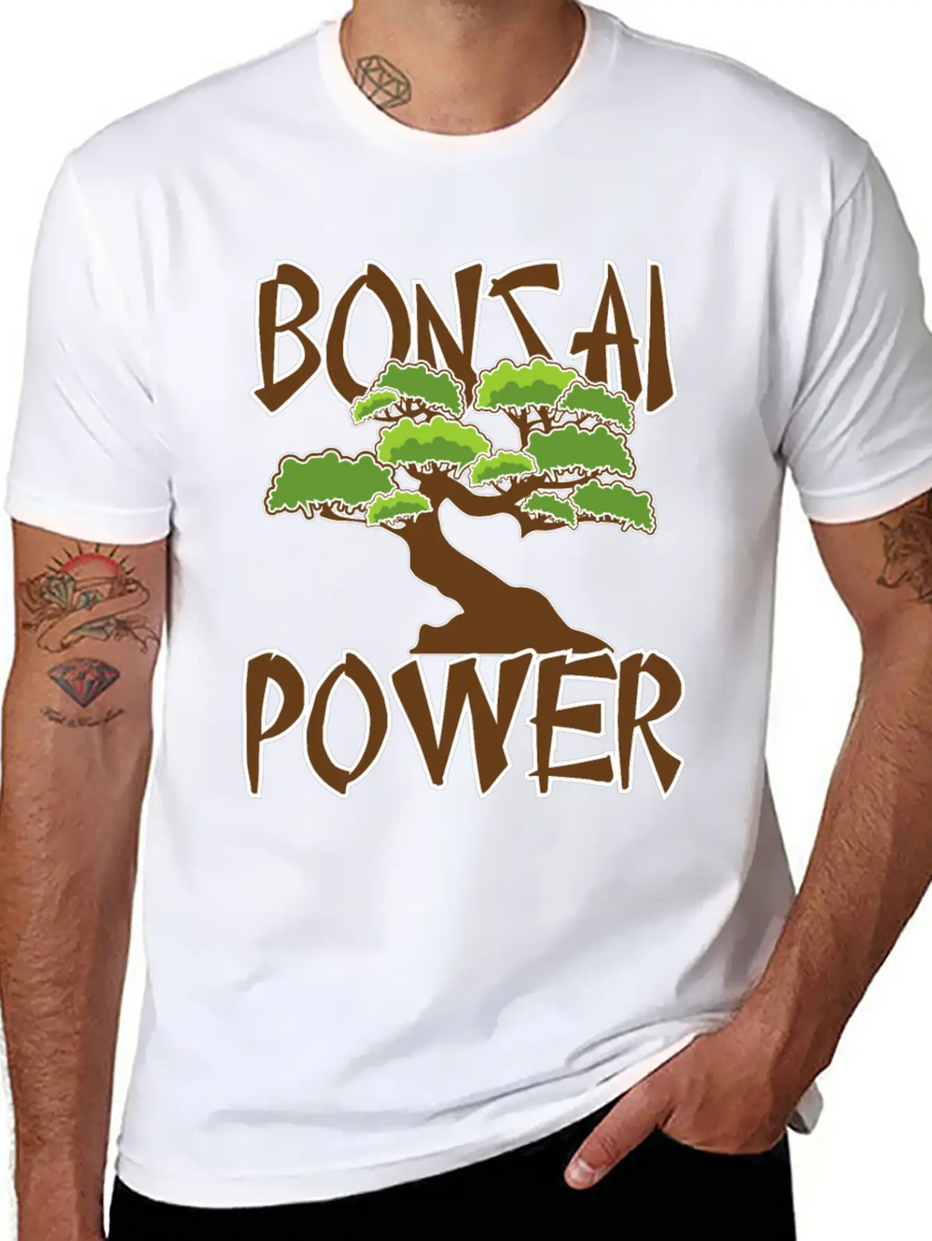 Bonsai Power - Japanese Bonsai Tree And Nature Unisex Casual T-Shirt – Clean Design For Daily Comfort