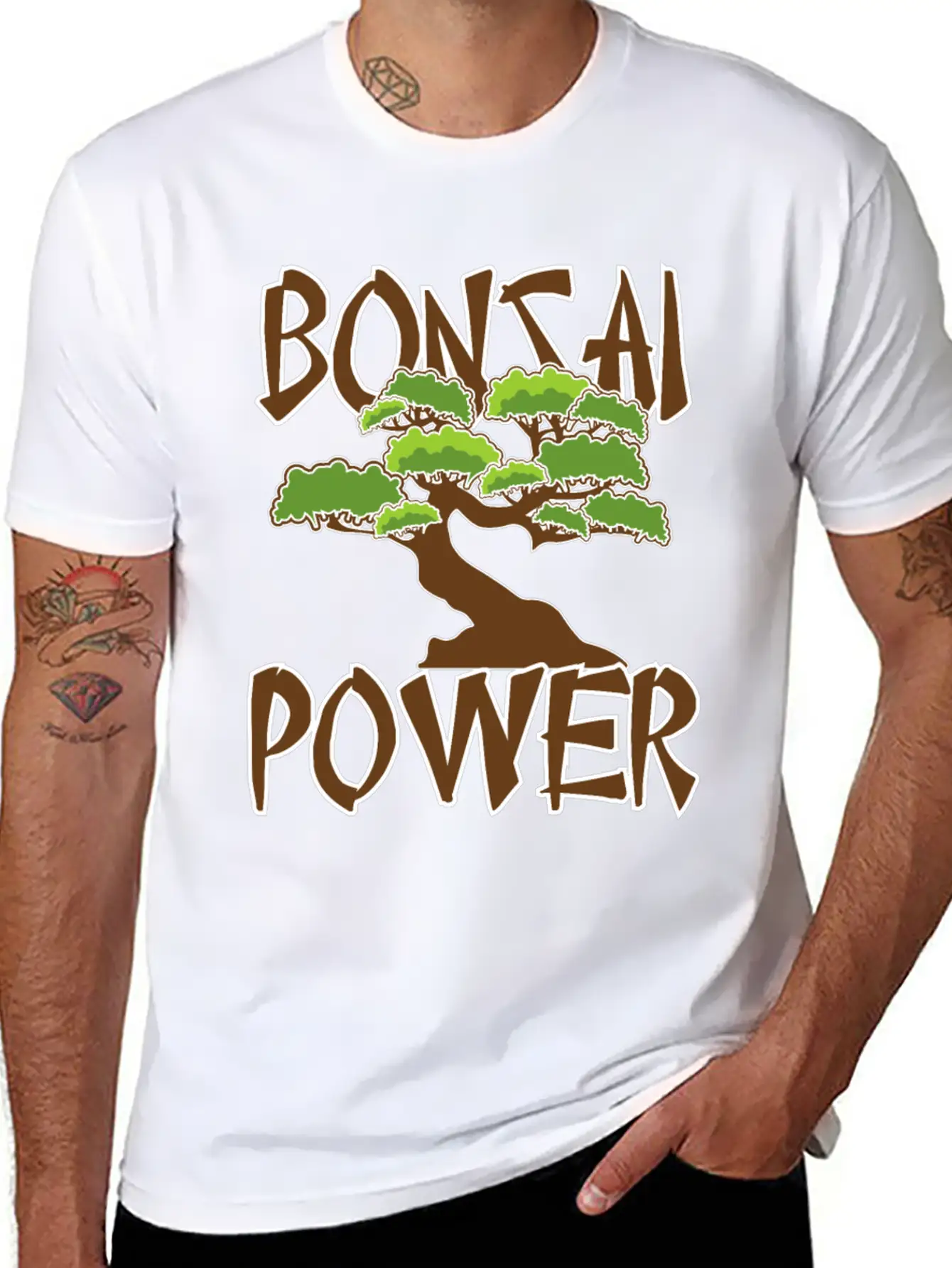 Bonsai Power - Japanese Bonsai Tree And Nature Unisex Casual T-Shirt – Clean Design For Daily Comfort