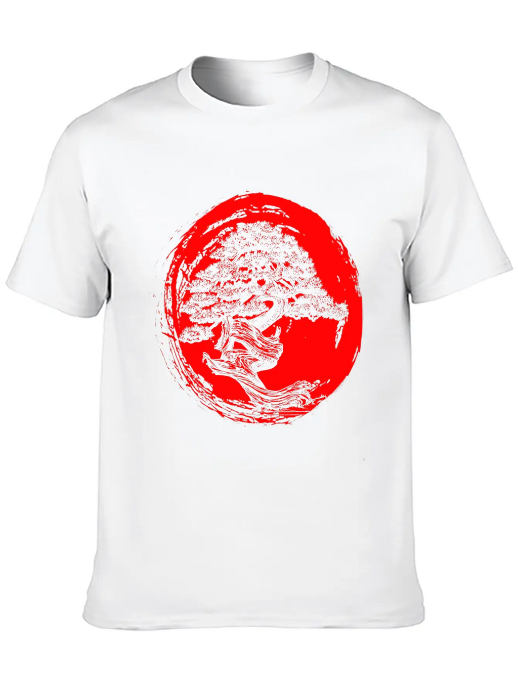 Bonsai T Shirt Japanese Trees Zen Buddhist Red Sun Essential Cotton Tee For Daily Outfits – Unisex Style