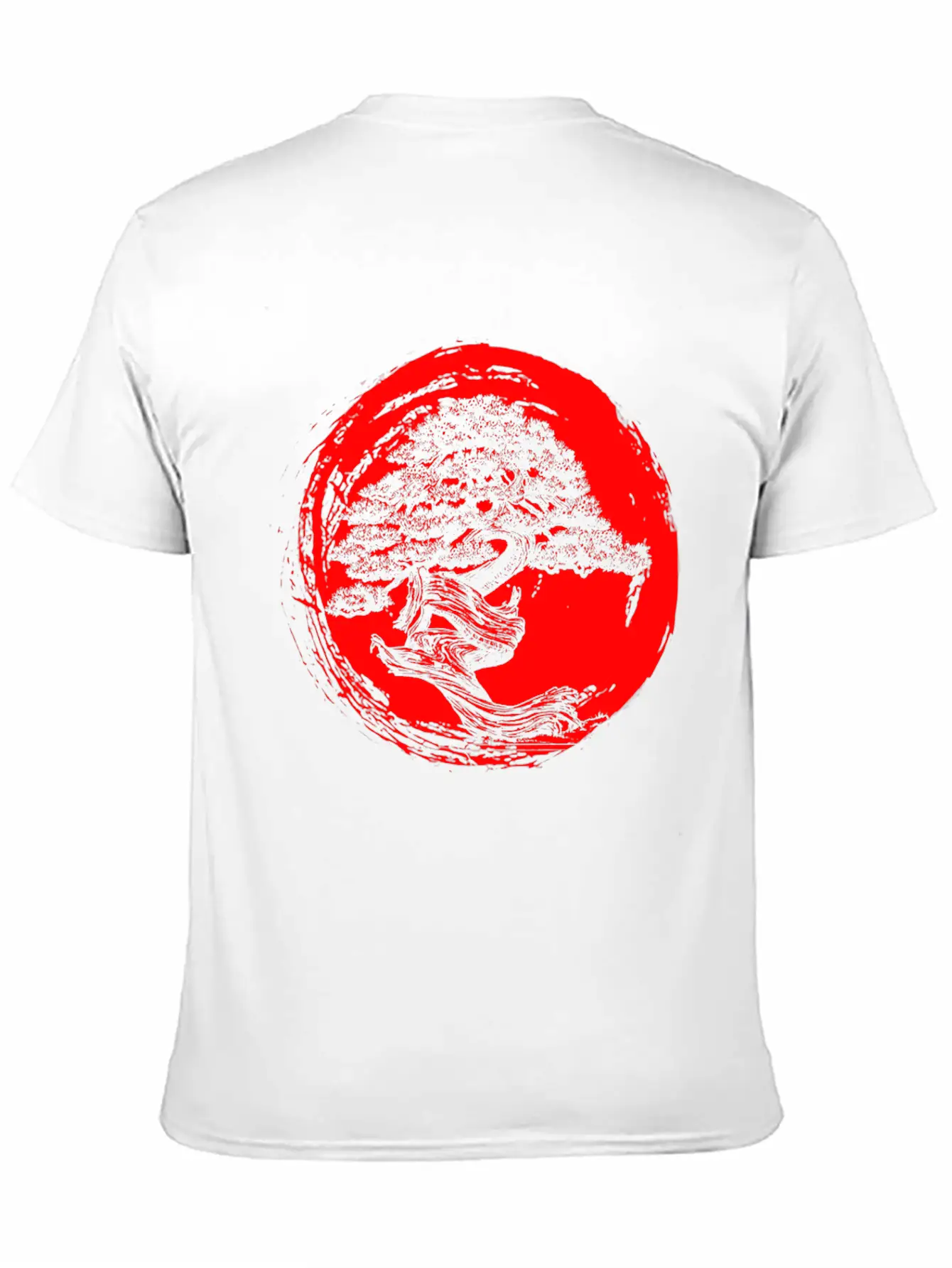 Bonsai T Shirt Japanese Trees Zen Buddhist Red Sun Essential Cotton Tee For Daily Outfits – Unisex Style