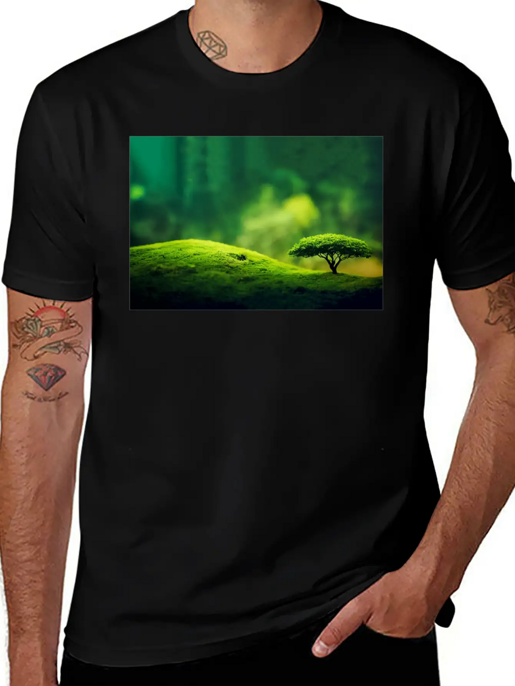 Bonsaii On A Tree Stylish Everyday T-Shirt – Unisex Basic Cotton Tee