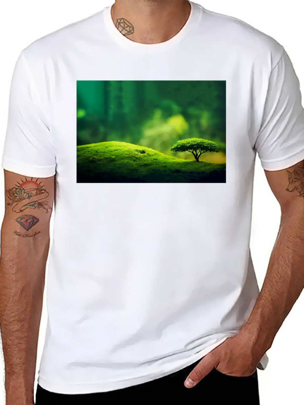 Bonsaii On A Tree Stylish Everyday T-Shirt – Unisex Basic Cotton Tee