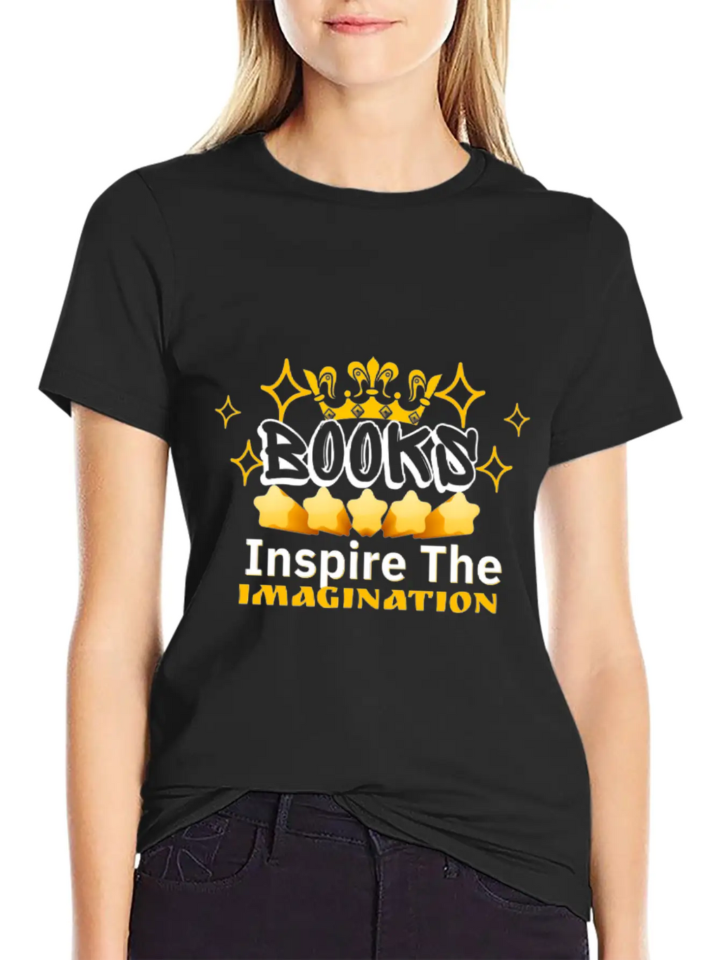 Books Inspire The Imagination Stylish Everyday T-Shirt – Unisex Basic Cotton Tee