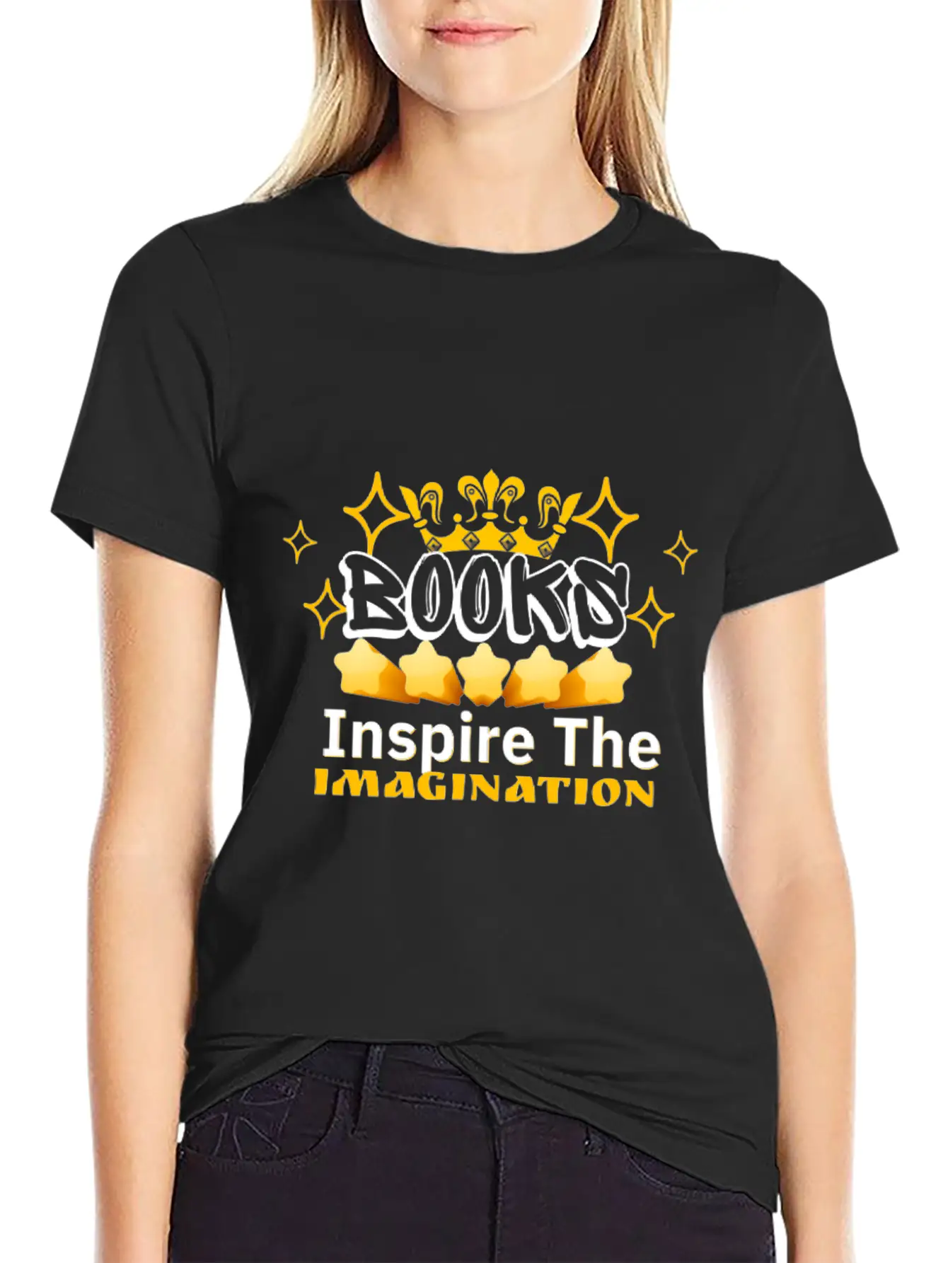 Books Inspire The Imagination Stylish Everyday T-Shirt – Unisex Basic Cotton Tee