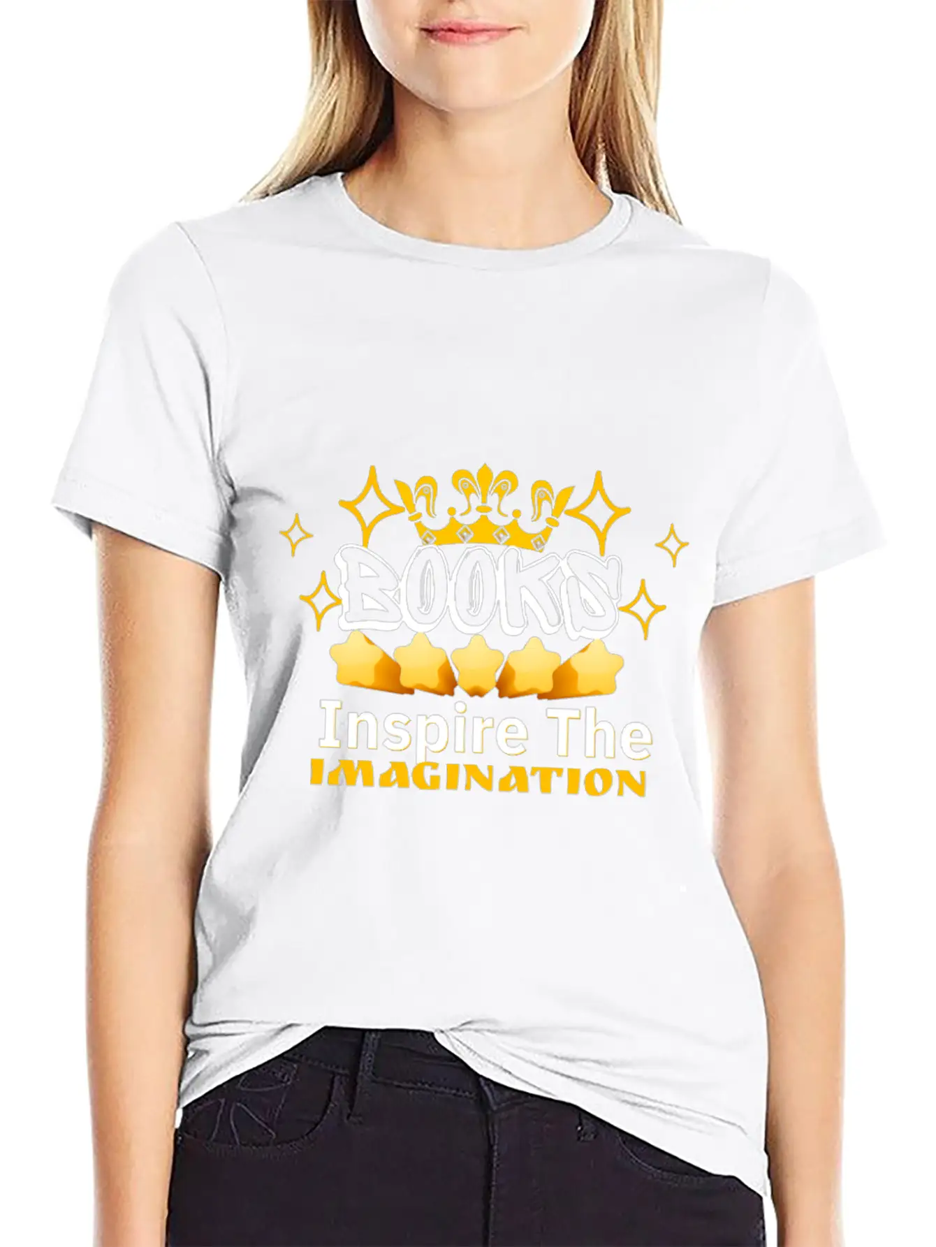 Books Inspire The Imagination Stylish Everyday T-Shirt – Unisex Basic Cotton Tee