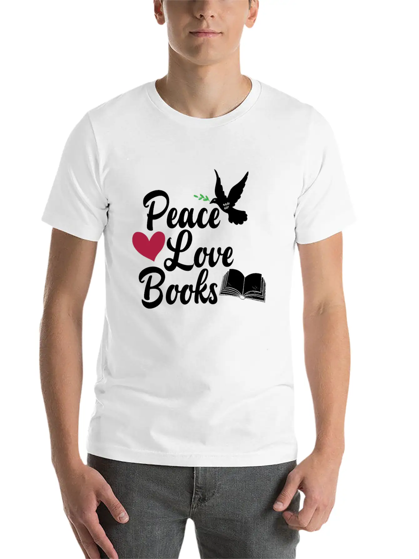 Books Reading Love Gift Stylish Everyday T-Shirt – Unisex Basic Cotton Tee