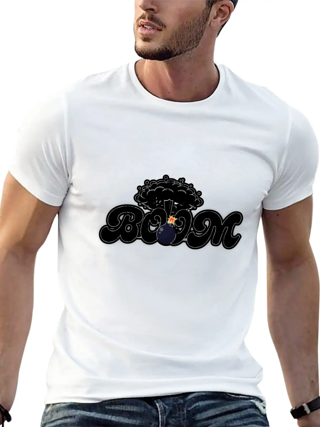 Boom Breathable Soft Cotton T-Shirt – Timeless Casual Look