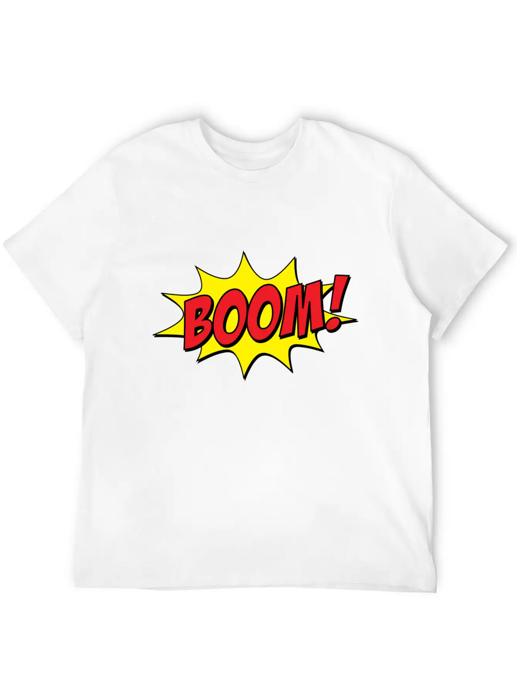 Boom! Pop Art Basic Graphic T-Shirt – Daily Comfort In Soft Cotton