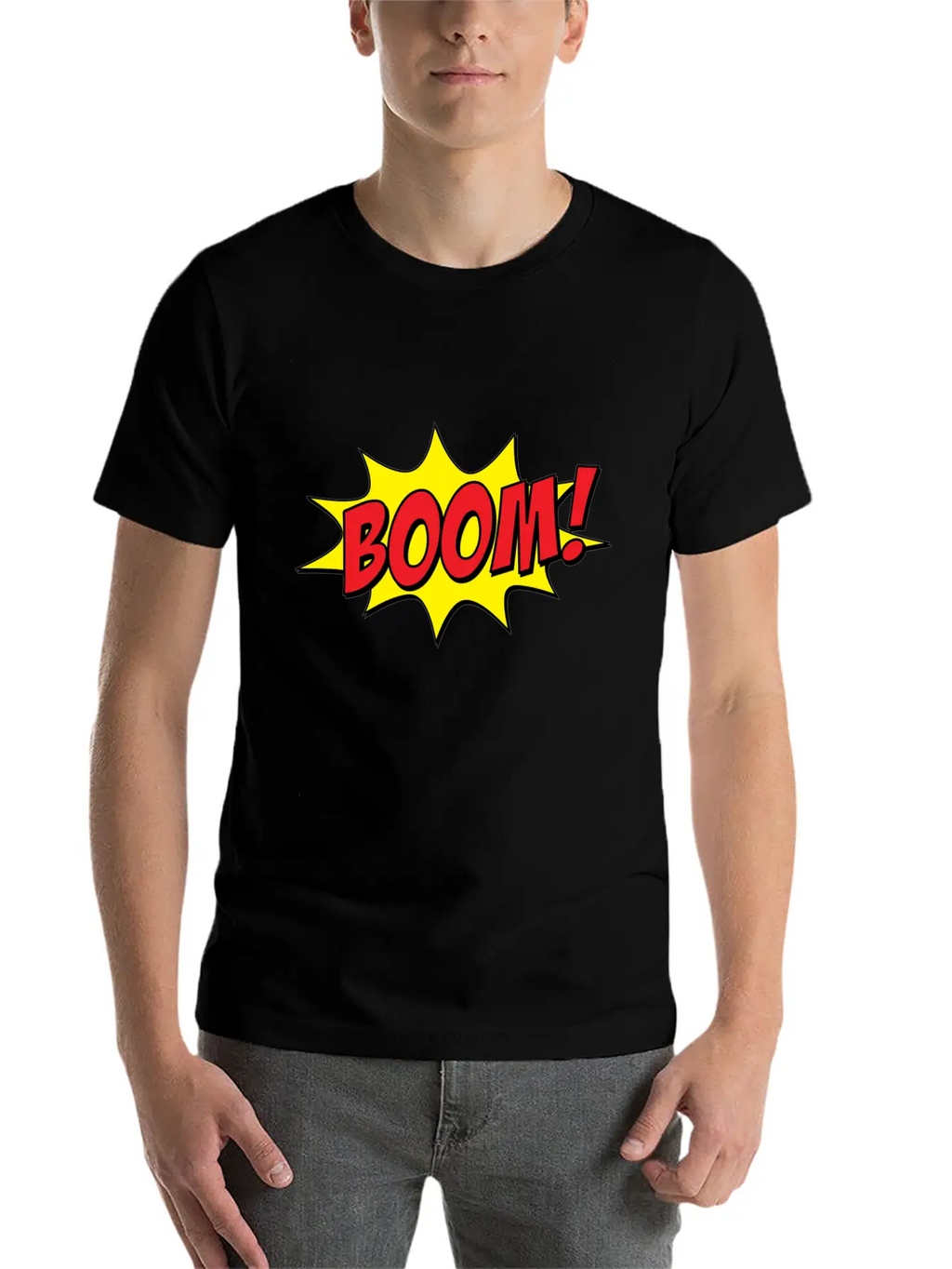 Boom! Pop Art Basic Graphic T-Shirt – Daily Comfort In Soft Cotton