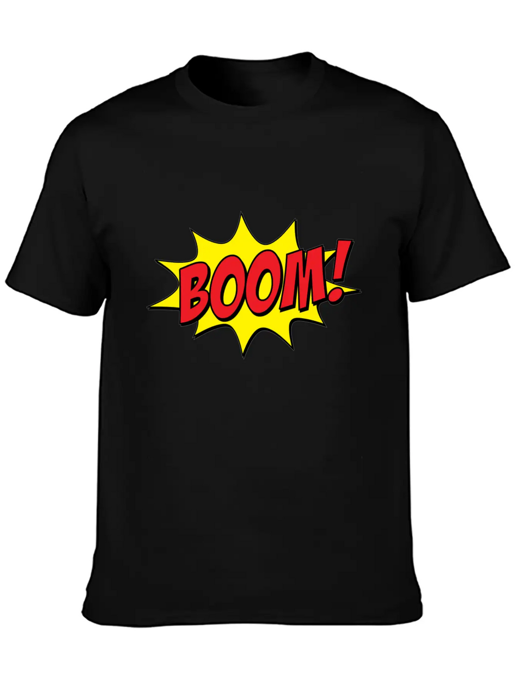 Boom! Pop Art Basic Graphic T-Shirt – Daily Comfort In Soft Cotton