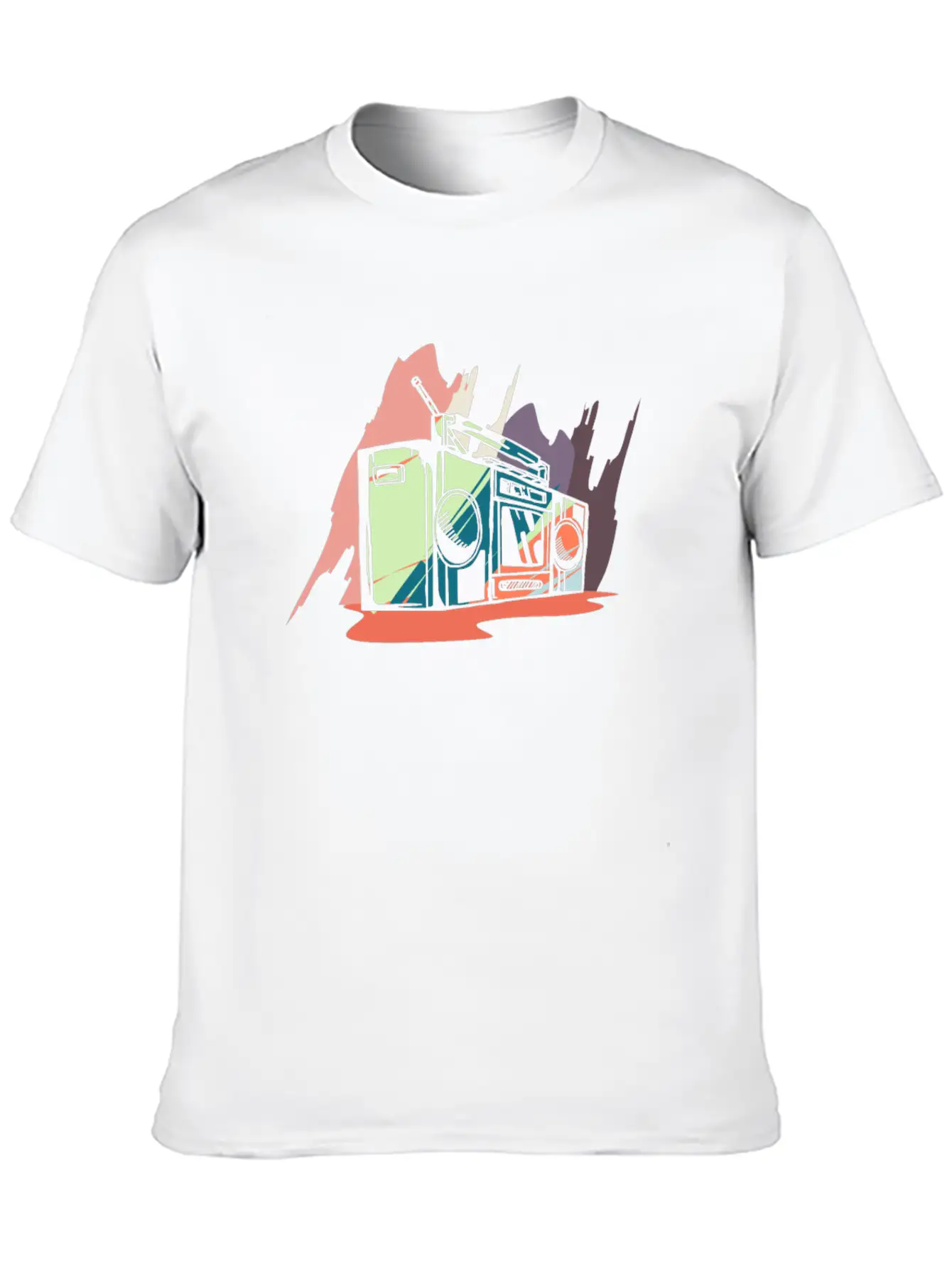 Boombox Old School Basic Graphic T-Shirt – Daily Comfort In Soft Cotton