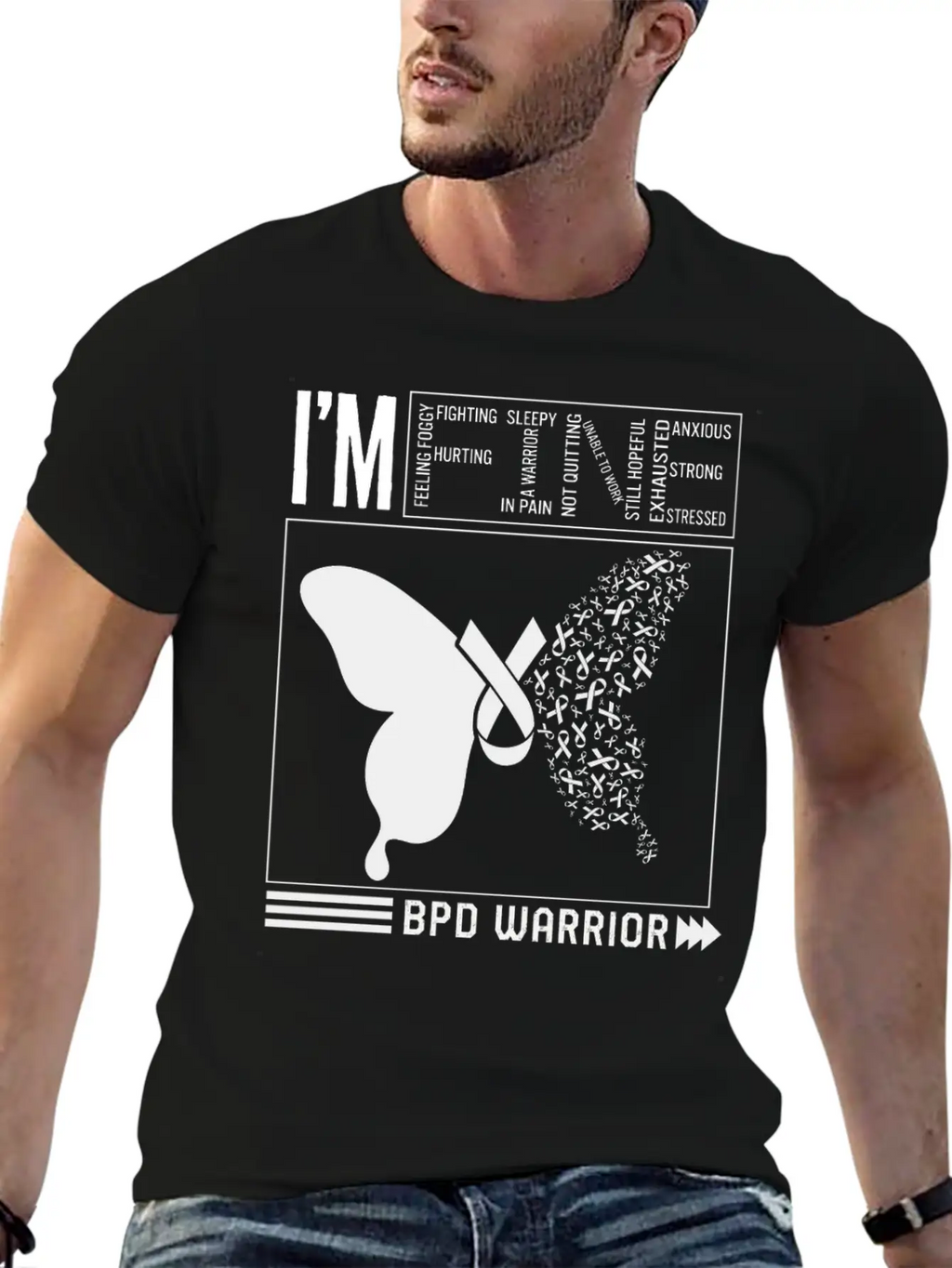 Borderline Personality Disorder Shirt, BDP I'm Stylish Everyday T-Shirt – Unisex Basic Cotton Tee