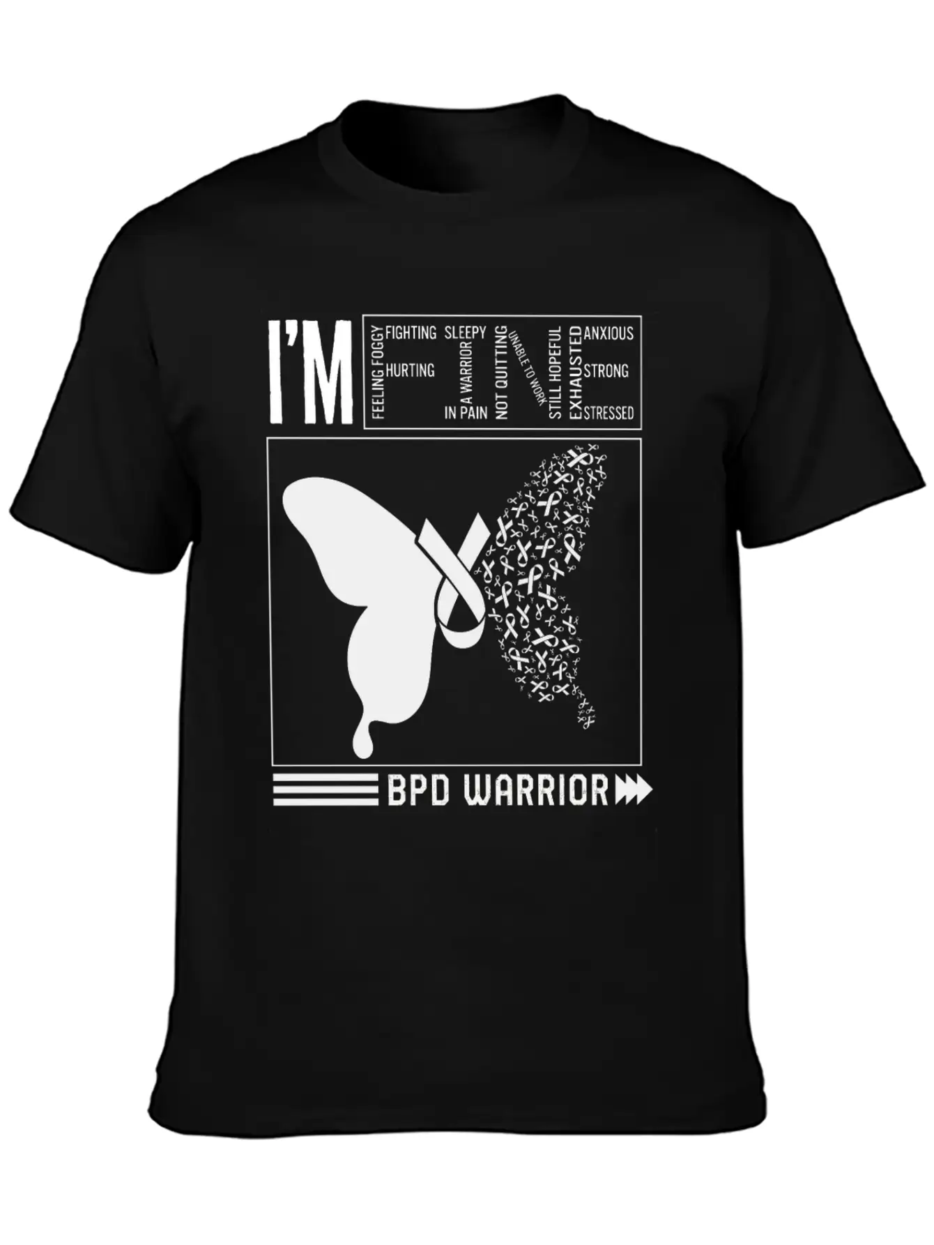 Borderline Personality Disorder Shirt, BDP I'm Stylish Everyday T-Shirt – Unisex Basic Cotton Tee