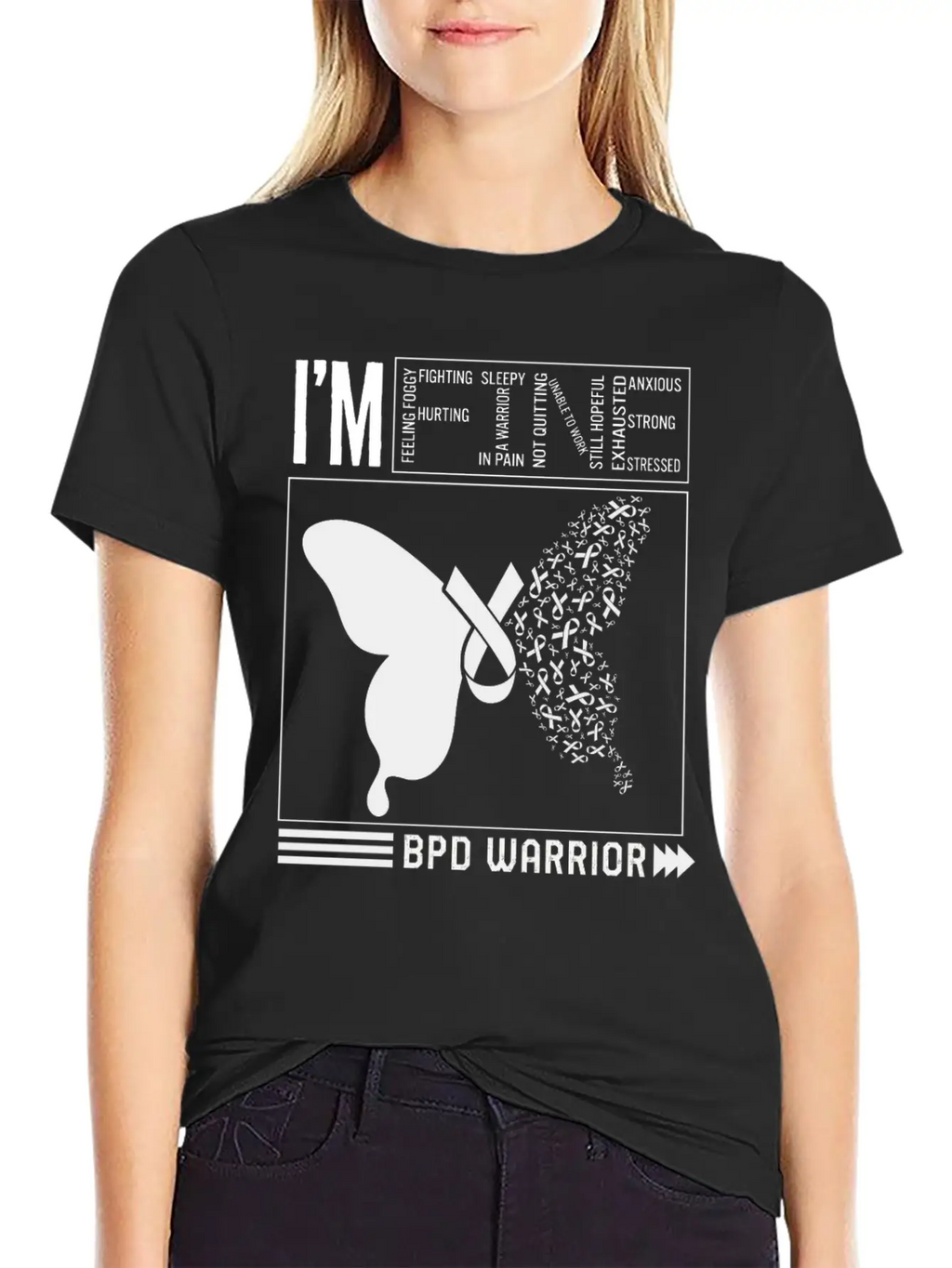 Borderline Personality Disorder Shirt, BDP I'm Stylish Everyday T-Shirt – Unisex Basic Cotton Tee