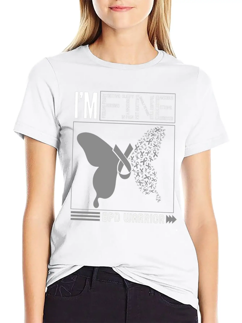 Borderline Personality Disorder Shirt, BDP I'm Stylish Everyday T-Shirt – Unisex Basic Cotton Tee
