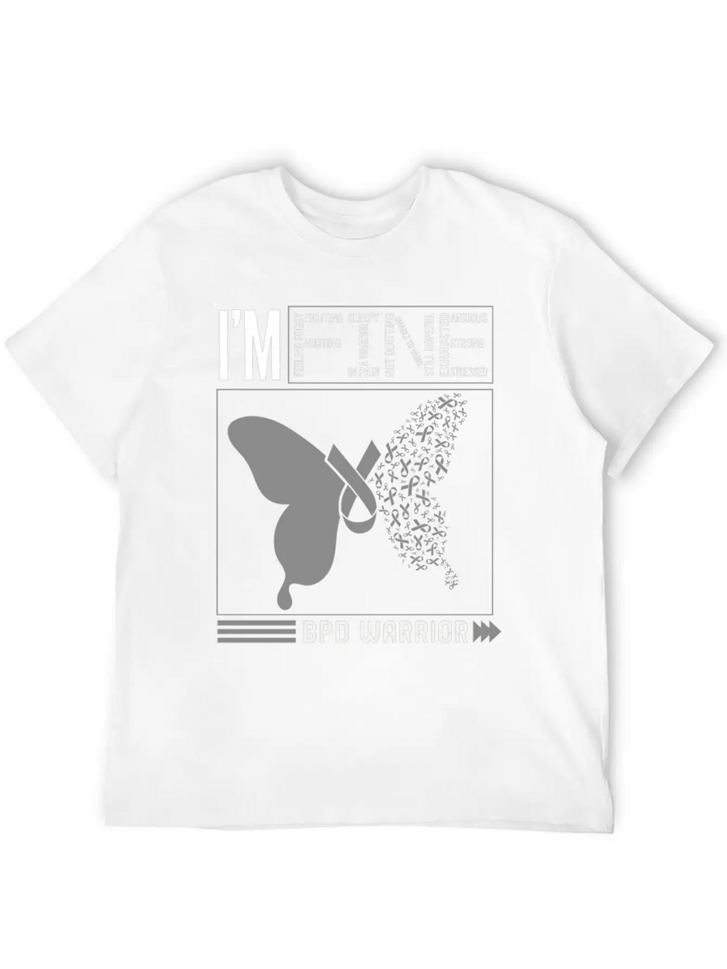 Borderline Personality Disorder Shirt, BDP I'm Stylish Everyday T-Shirt – Unisex Basic Cotton Tee