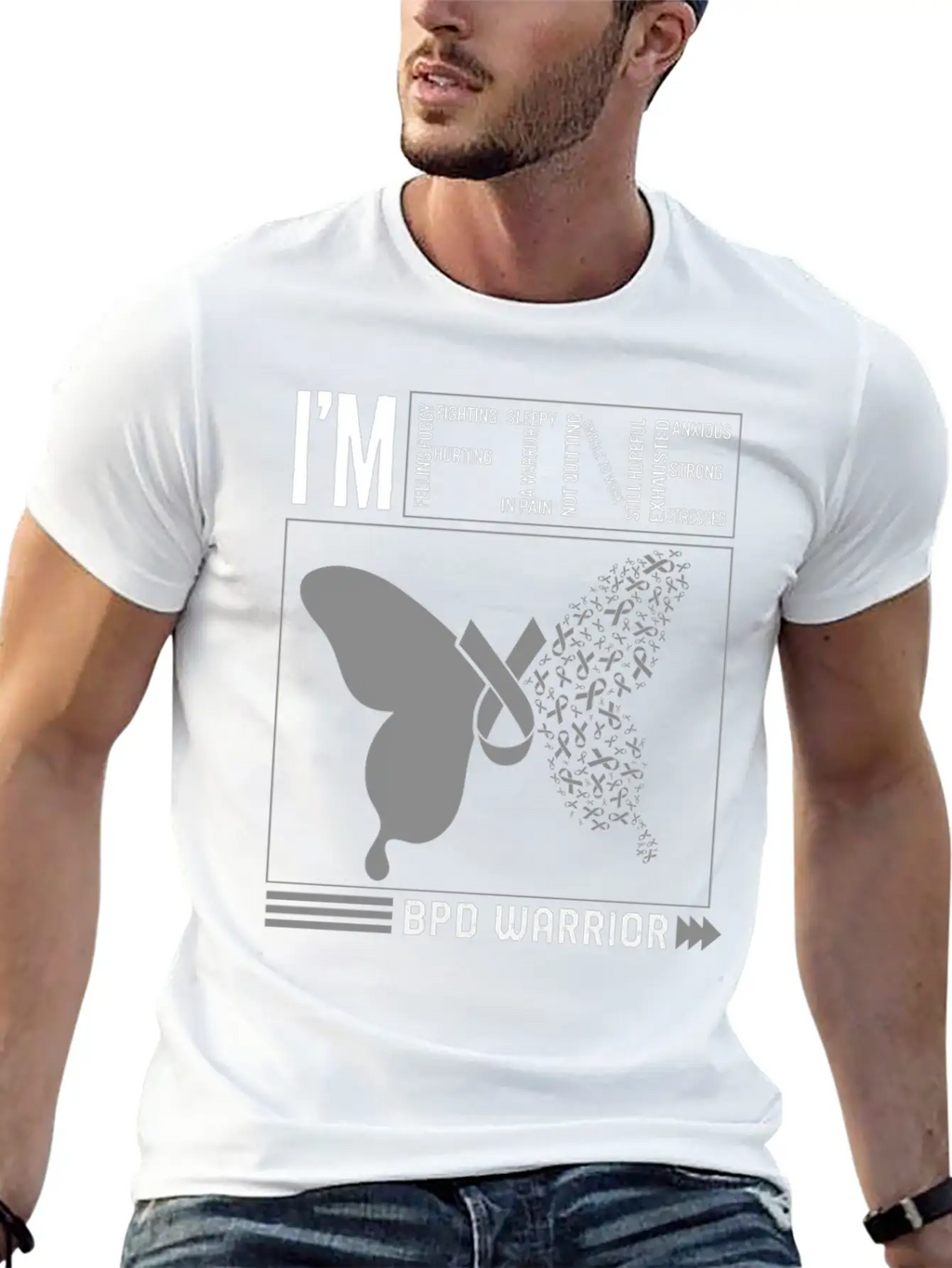 Borderline Personality Disorder Shirt, BDP I'm Stylish Everyday T-Shirt – Unisex Basic Cotton Tee