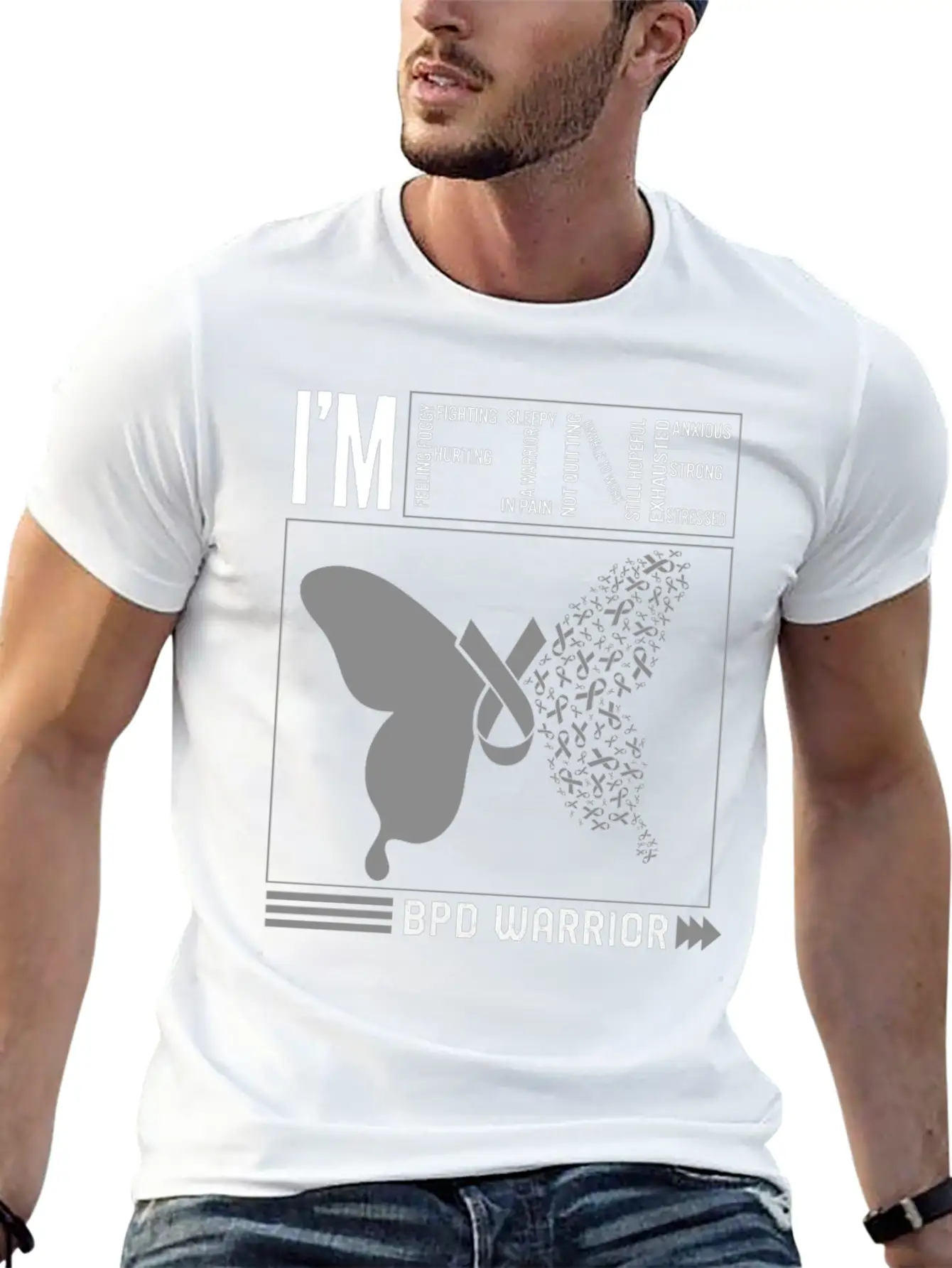 Borderline Personality Disorder Shirt, BDP I'm Stylish Everyday T-Shirt – Unisex Basic Cotton Tee