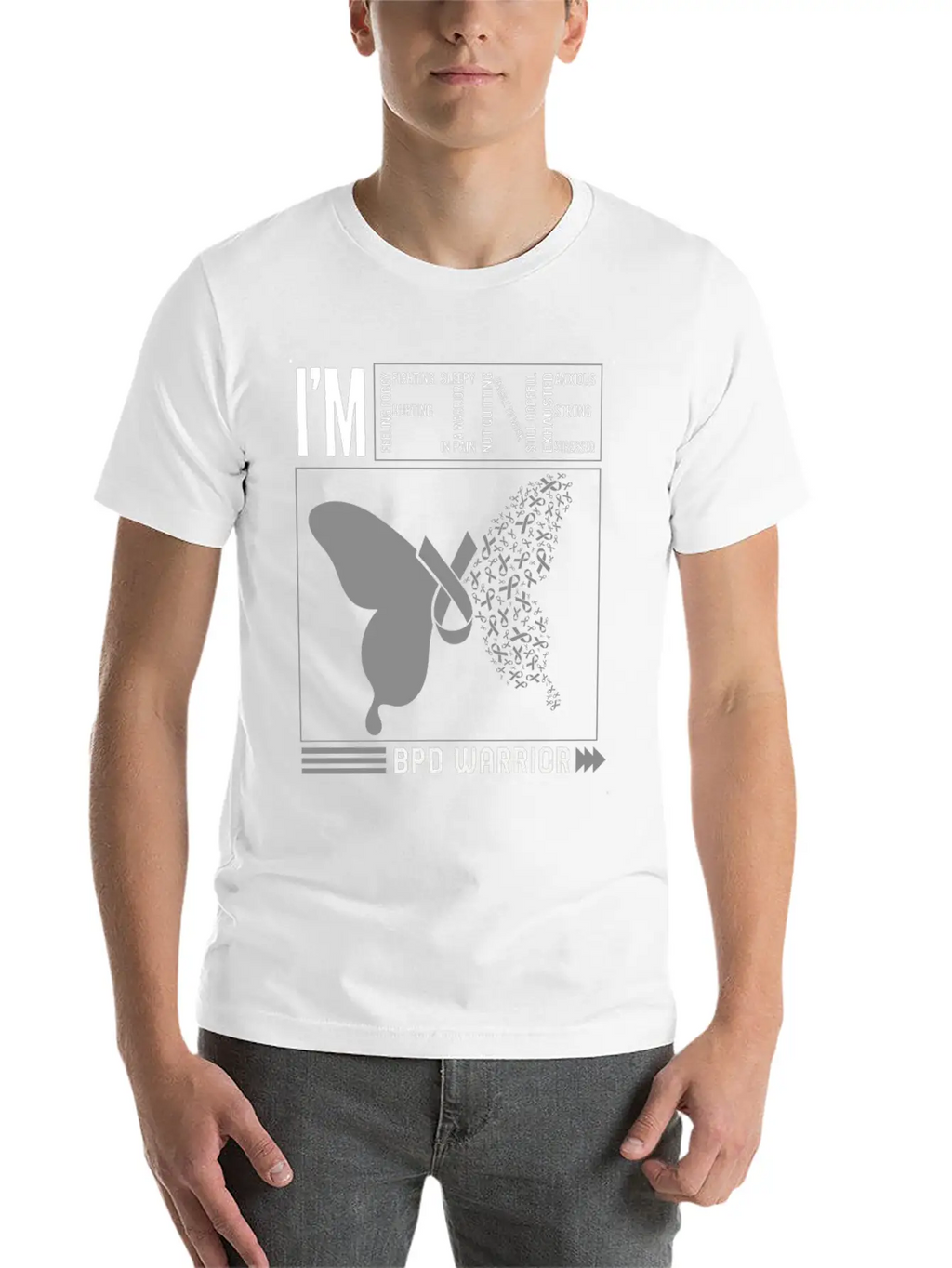 Borderline Personality Disorder Shirt, BDP I'm Stylish Everyday T-Shirt – Unisex Basic Cotton Tee